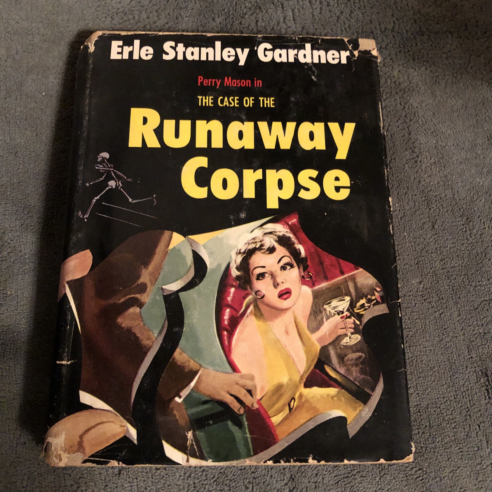1954 Runaway Corpse by Gardner (Perry Mason series) HB w/DJ Black 190 pages