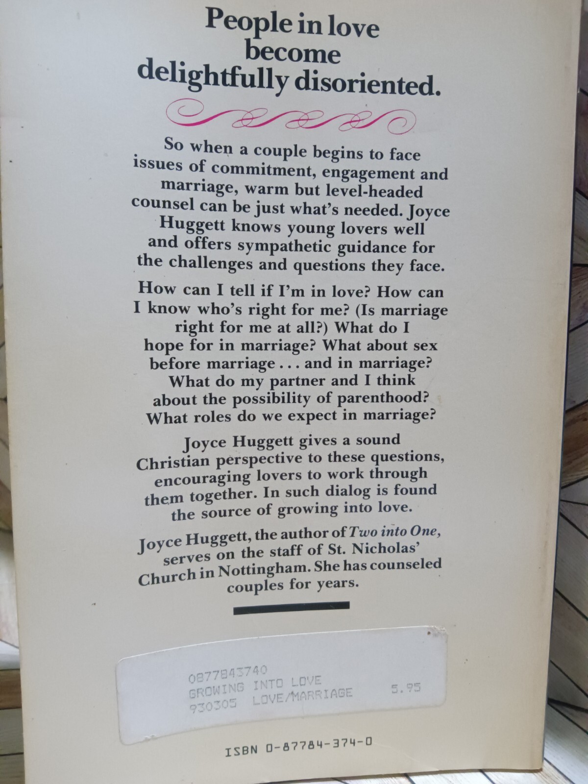 Growing into Love Before You Marry/Joyce Huggett (1982 InterVarsity Press)