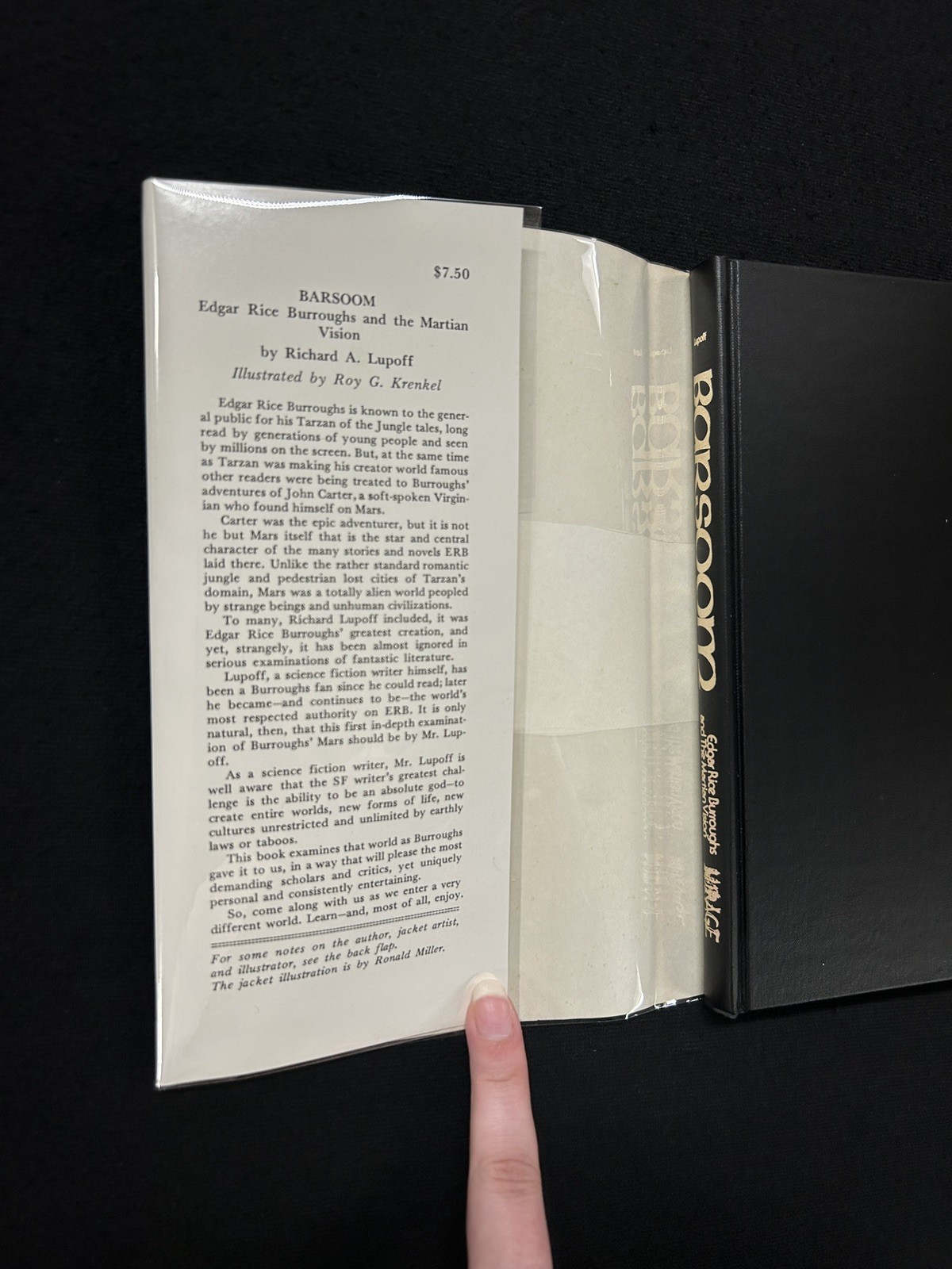 BARSOOM: Edgar Rice Burroughs and the Martian Vision Lupoff HCDJ limited 1st