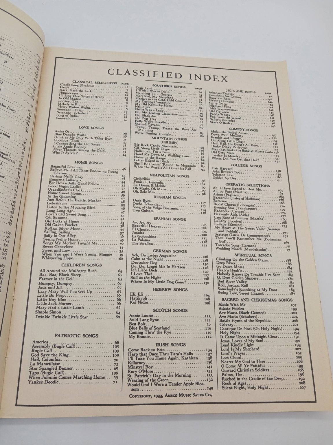 Everybody’s Favorite Songs 1933 Amsco Music Publishing Over 200 Songs
