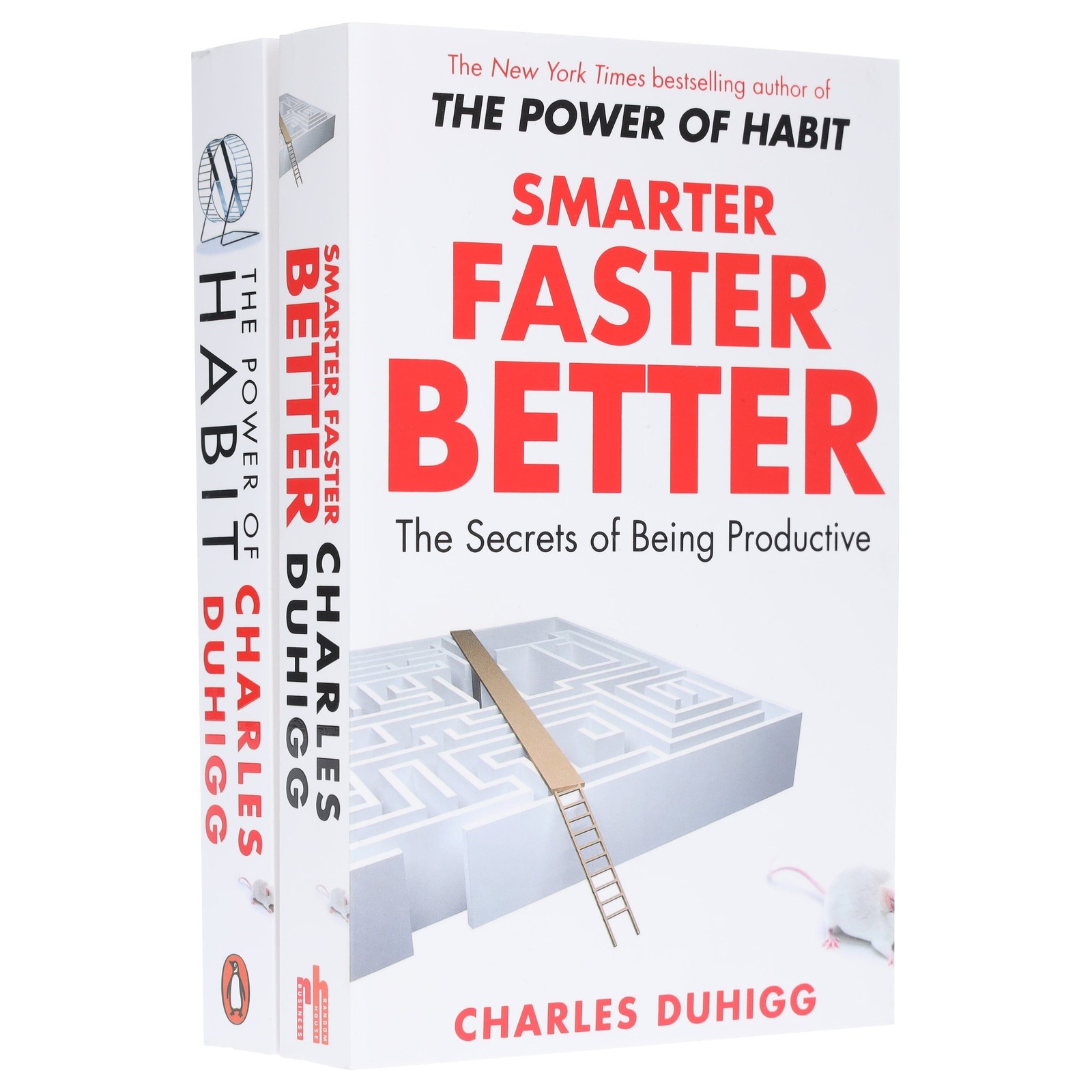 Smarter Faster Better & The Power of Habit: By Charles Duhigg 2 Books Set