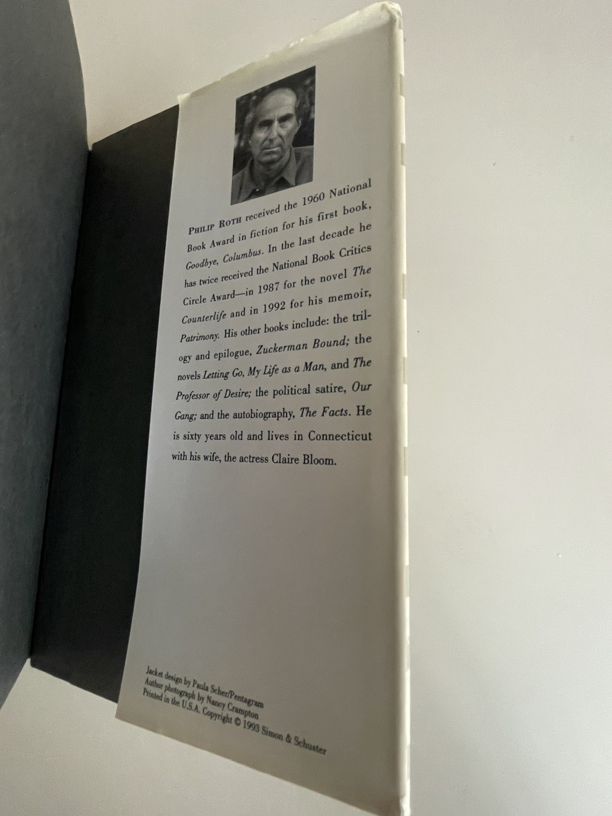 Operation Shylock – A Confession by Philip Roth- 1st Edition 1st Printing HC DJ