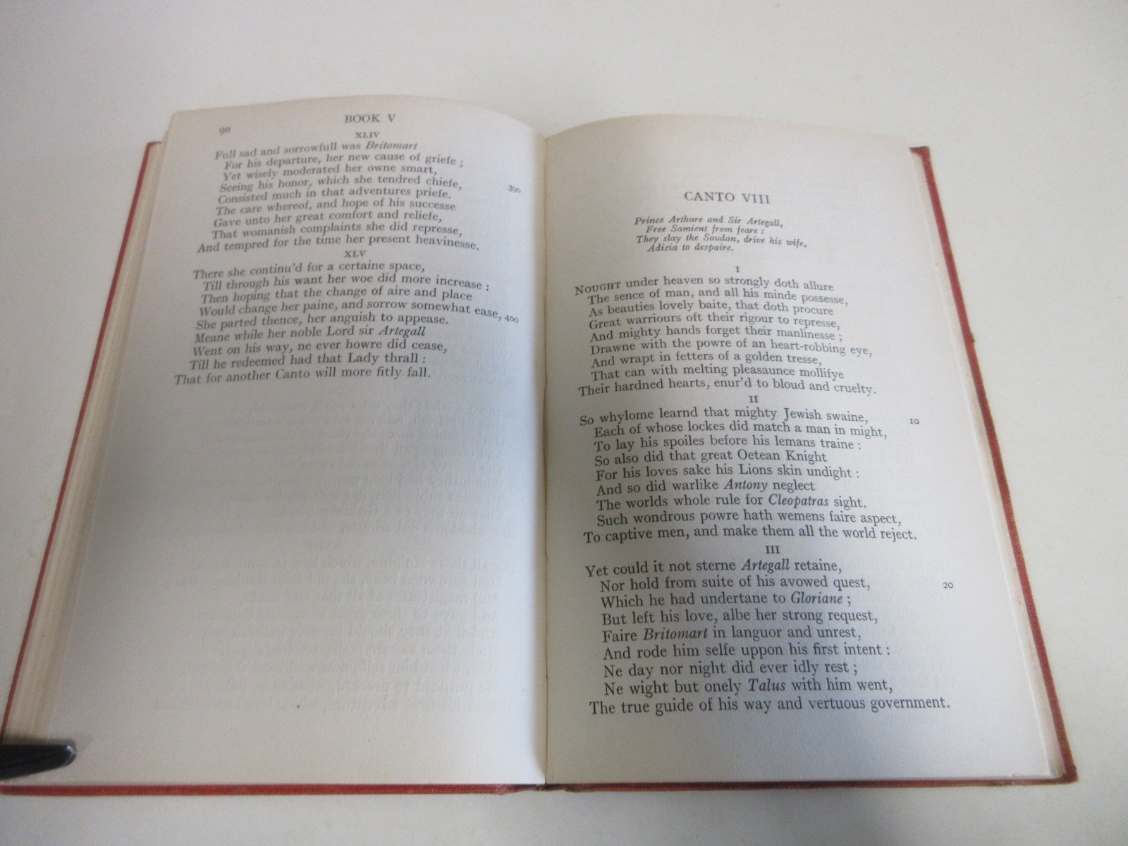 The Faerie Queene – Book 5 – by Spenser – Poetry – 154 Pages – Antique – 1915