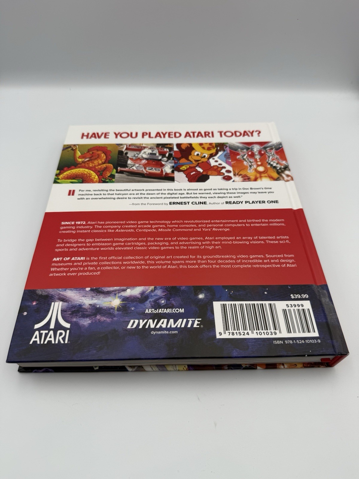 Art of Atari Hardcover by Tim Lapetino, Foreword Ernest Cline, Dynamite