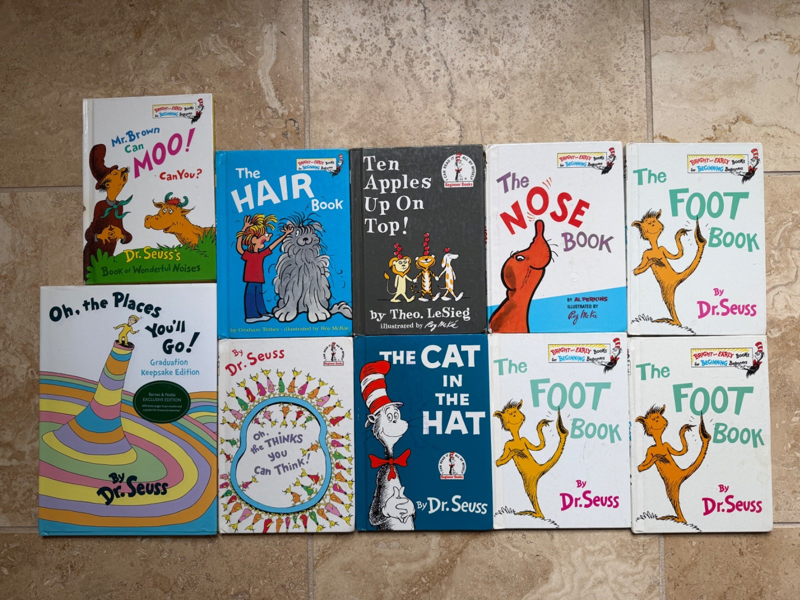 Lot of 10: Dr Seuss Random Miscellaneous Hardcover Books for Kids ~ Free Ship!