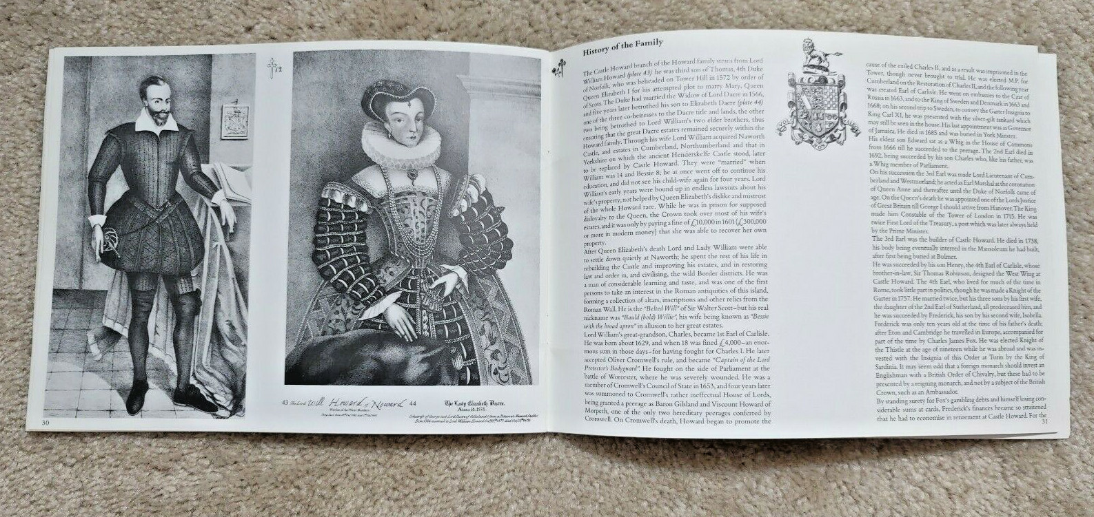 Castle Howard guide book (1974, 2nd edition, 36 pages) Yorkshire England