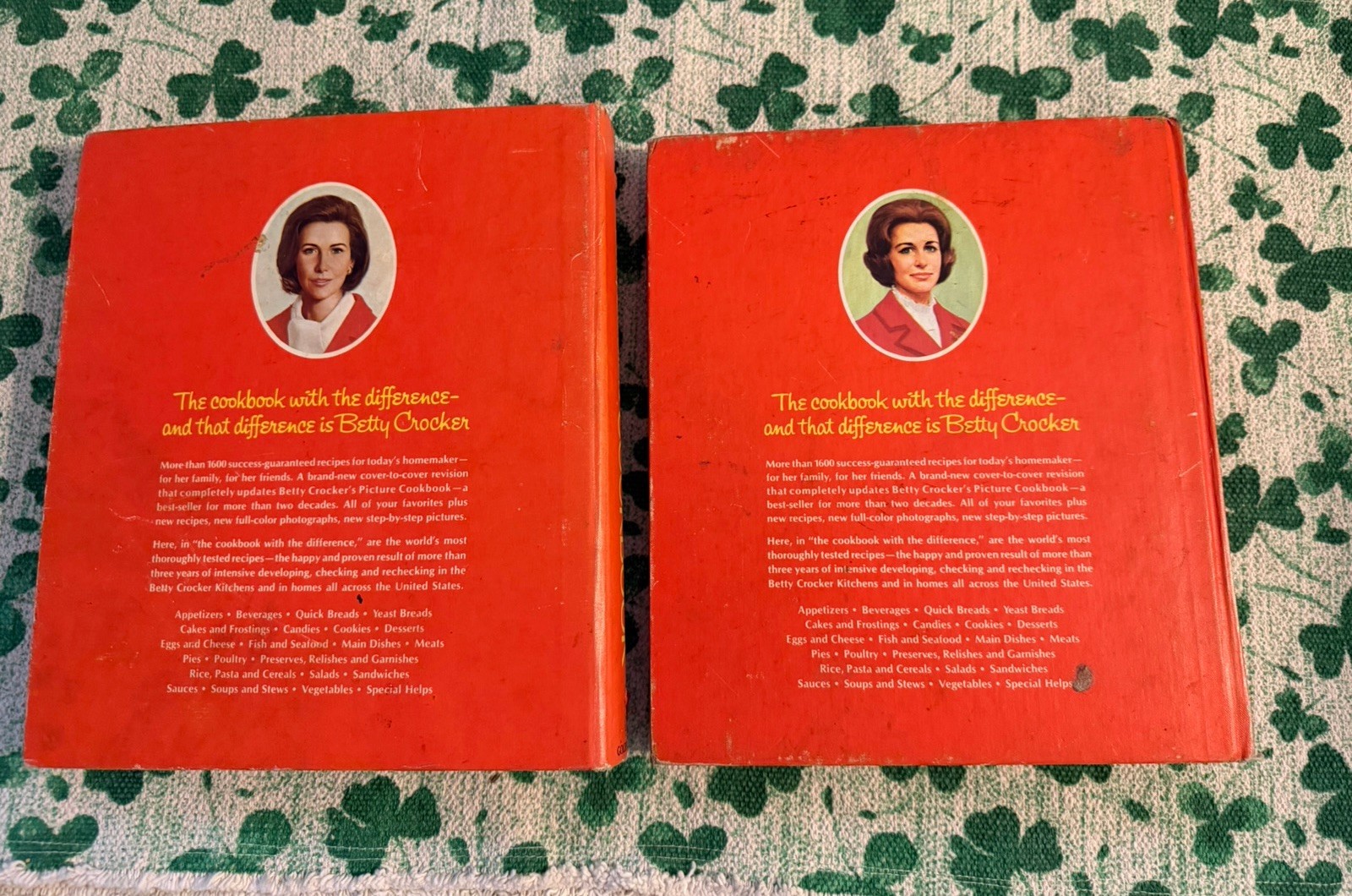 VTG Betty Crocker’s Cookbook Red Binder HC 1971 & 1973 Printings Lot 2