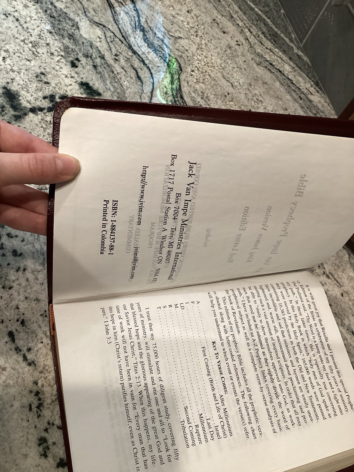 The Jack Van Impe Prophecy Bible New 2nd Edition King James Version EUC