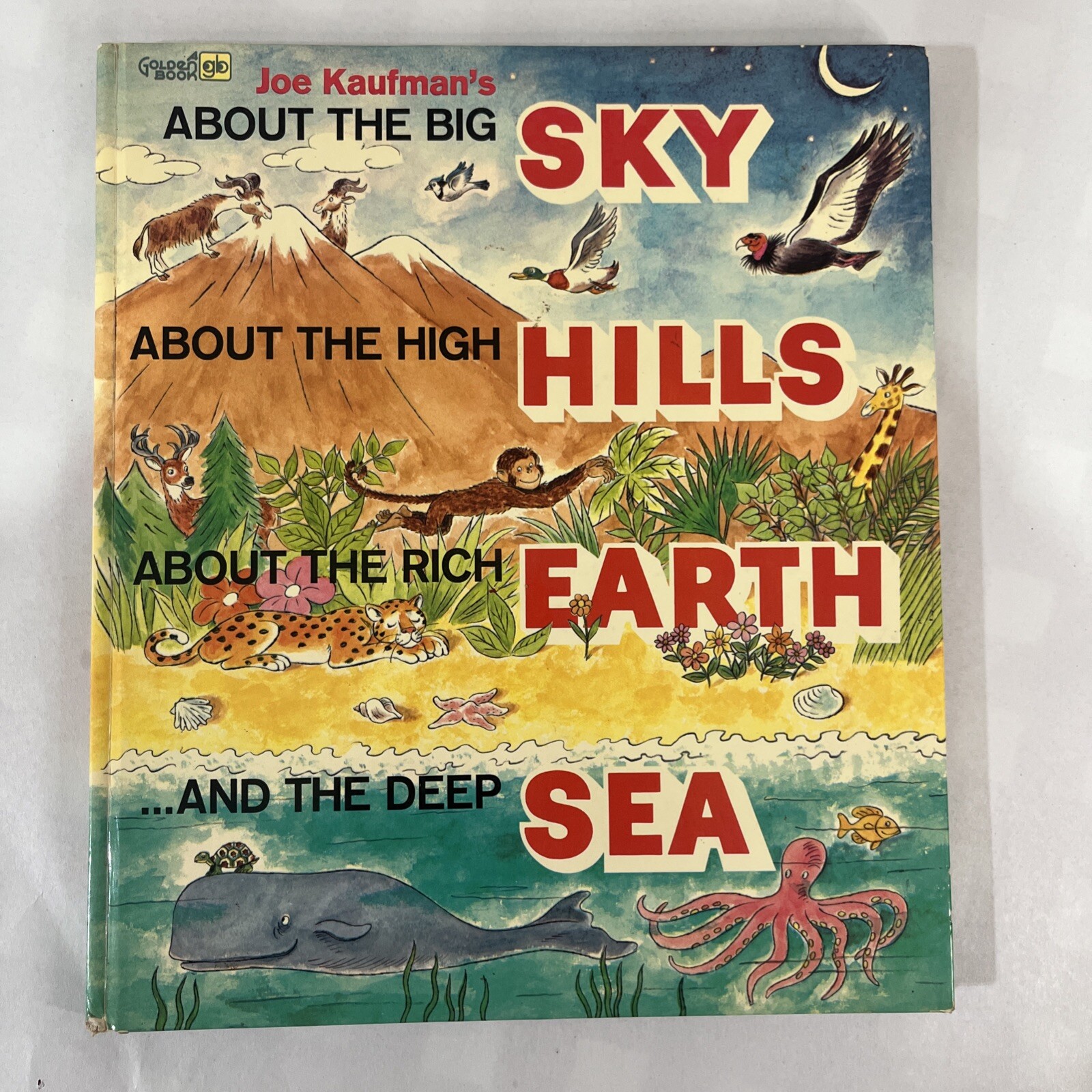 Vintage Hardcover Books Lot of 3 Austrailian Golden Book Sky Hills Earth 1970s