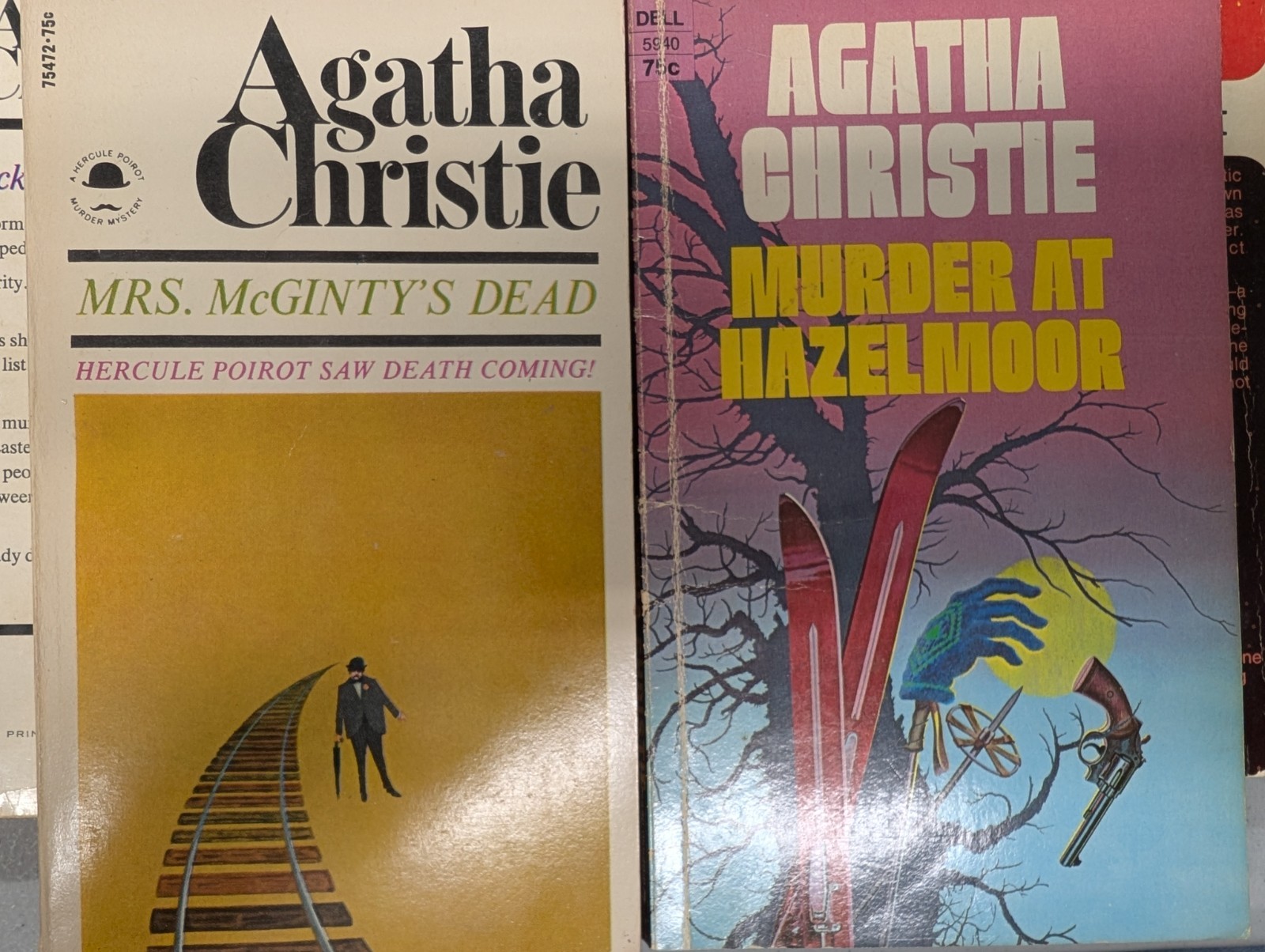 Agatha Christie $0.75 orig price vintage paperbacks 20 titles 1970s PB G 260407