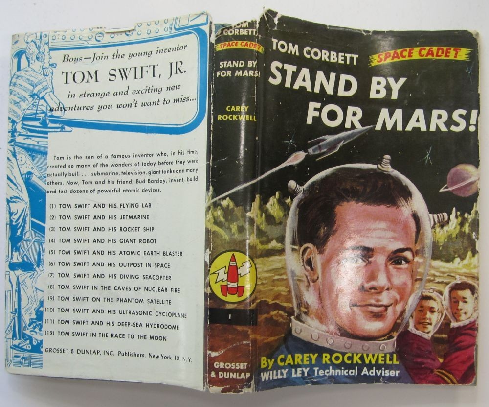 1950s Tom Corbett Stand By For Mars Hardcover Book WITH Dust Jacket Rockwell 50s