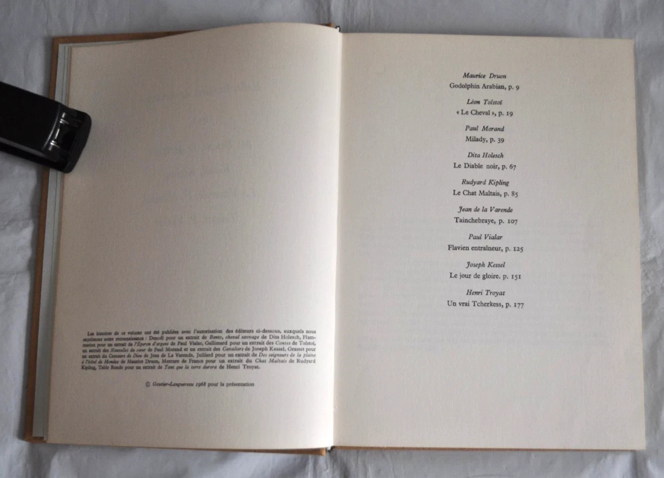 French Edition Belles Histoires de Chevaux Beautiful Horse Stories Book 1972