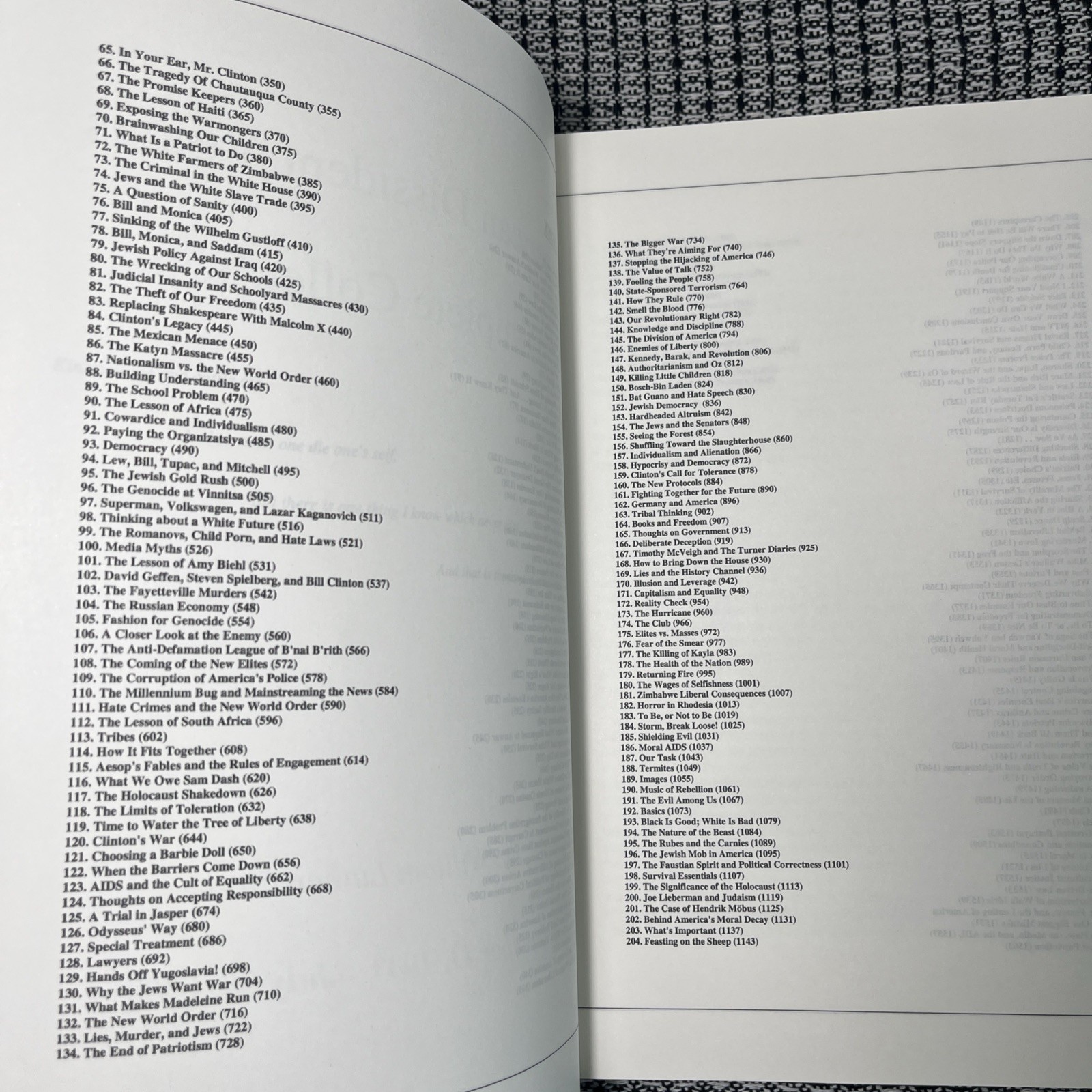 William Luther Pierce American Dissident Voices Complete Collection, 1665 Pages