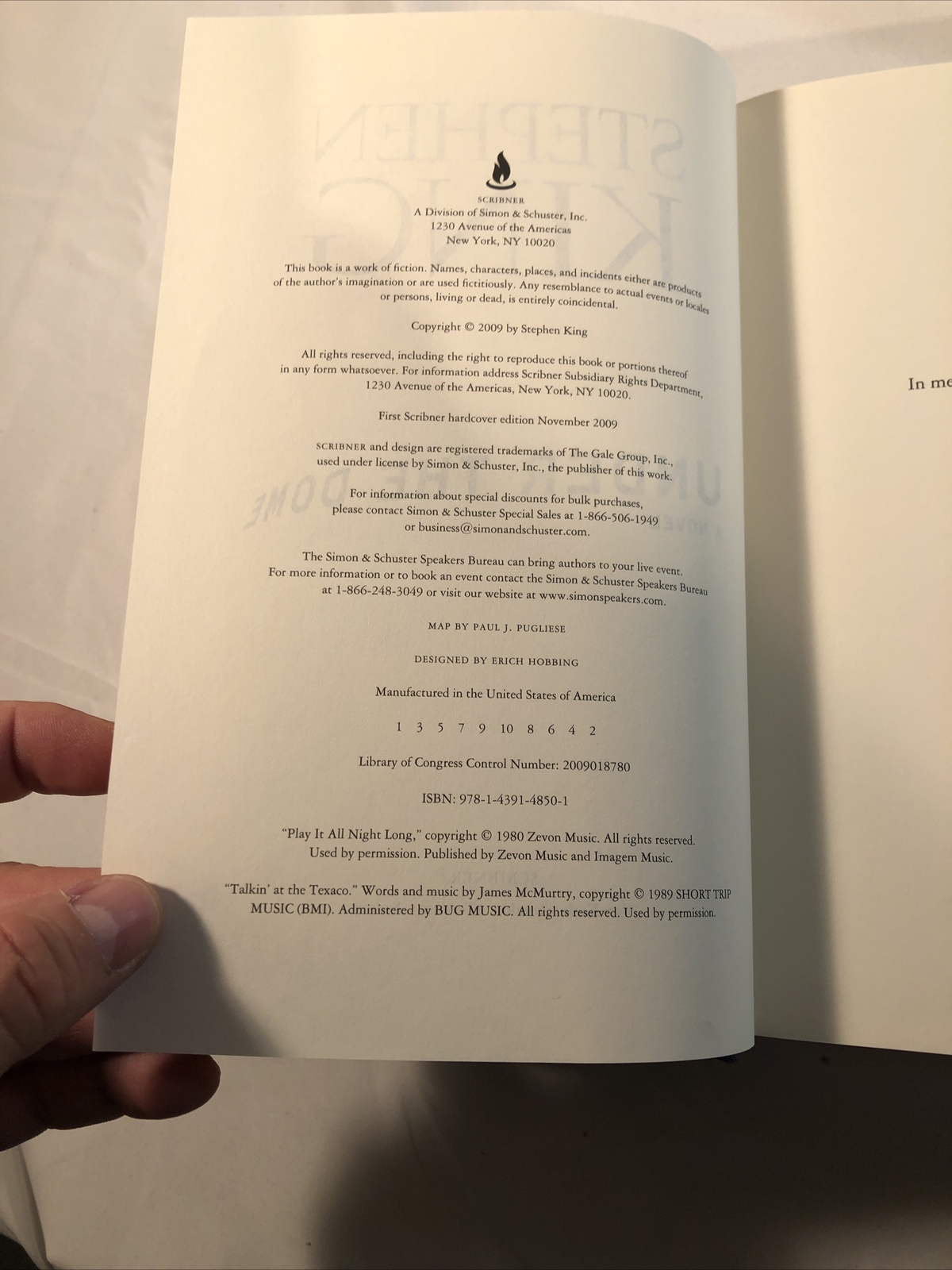 UNDER THE DOME by Stephen King, Hardcover, First Edition