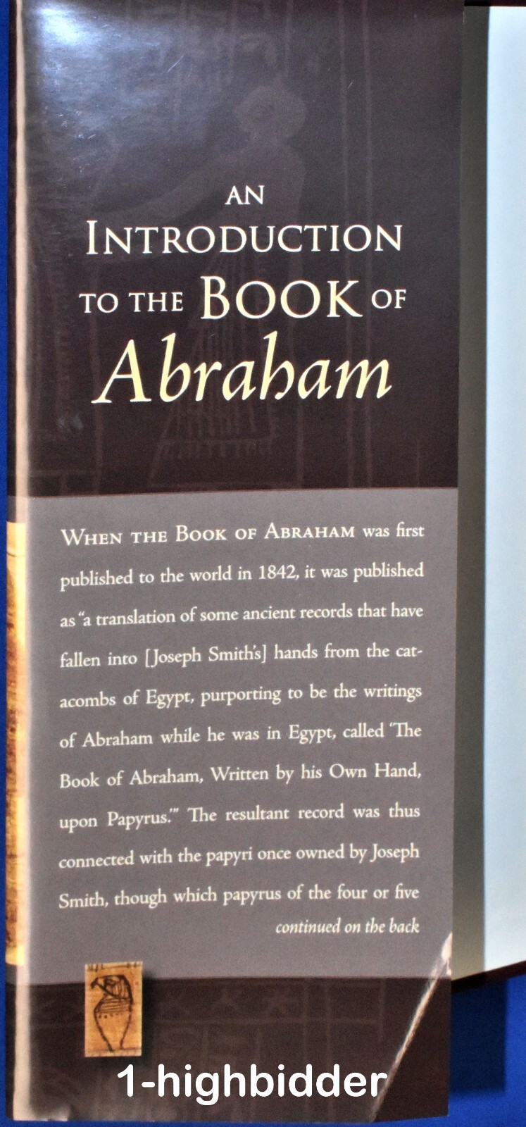 An Introduction to the Book of Abraham 1st Ed HCDJ John Gee Mormon LDS Pearl GP