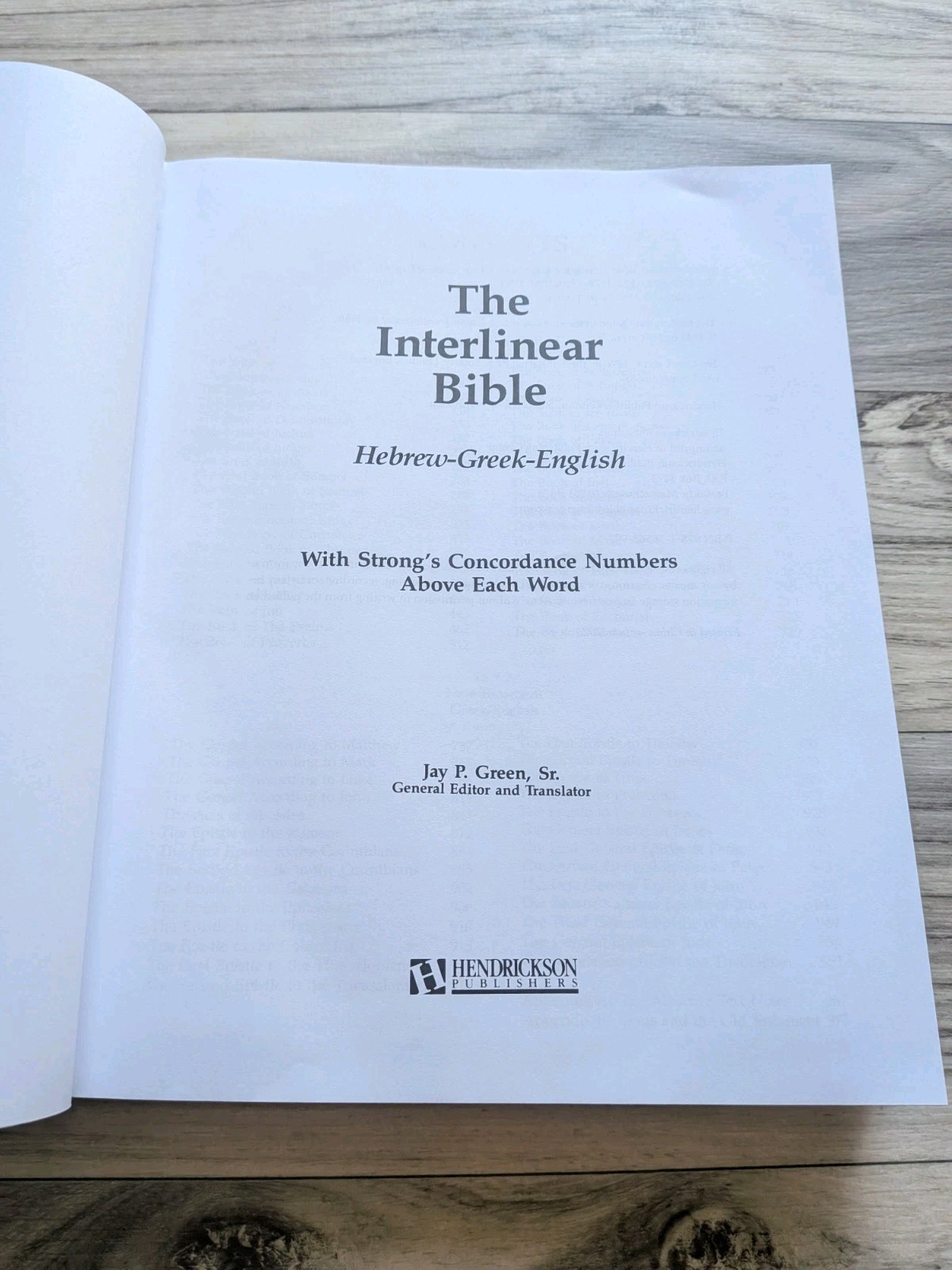 The Interlinear Bible Hebrew Greek English Hendrickson Hardcover Green Sr 2023