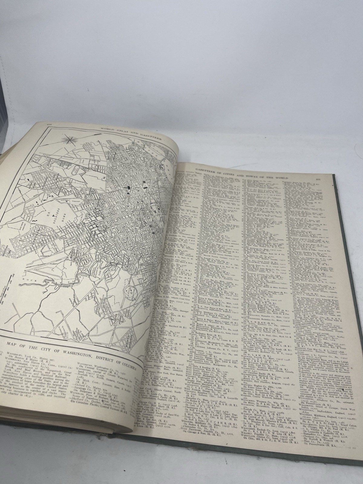 The New Encyclopedic Atlas & Gazetteer of the World 1918 Illustrated PF Collier
