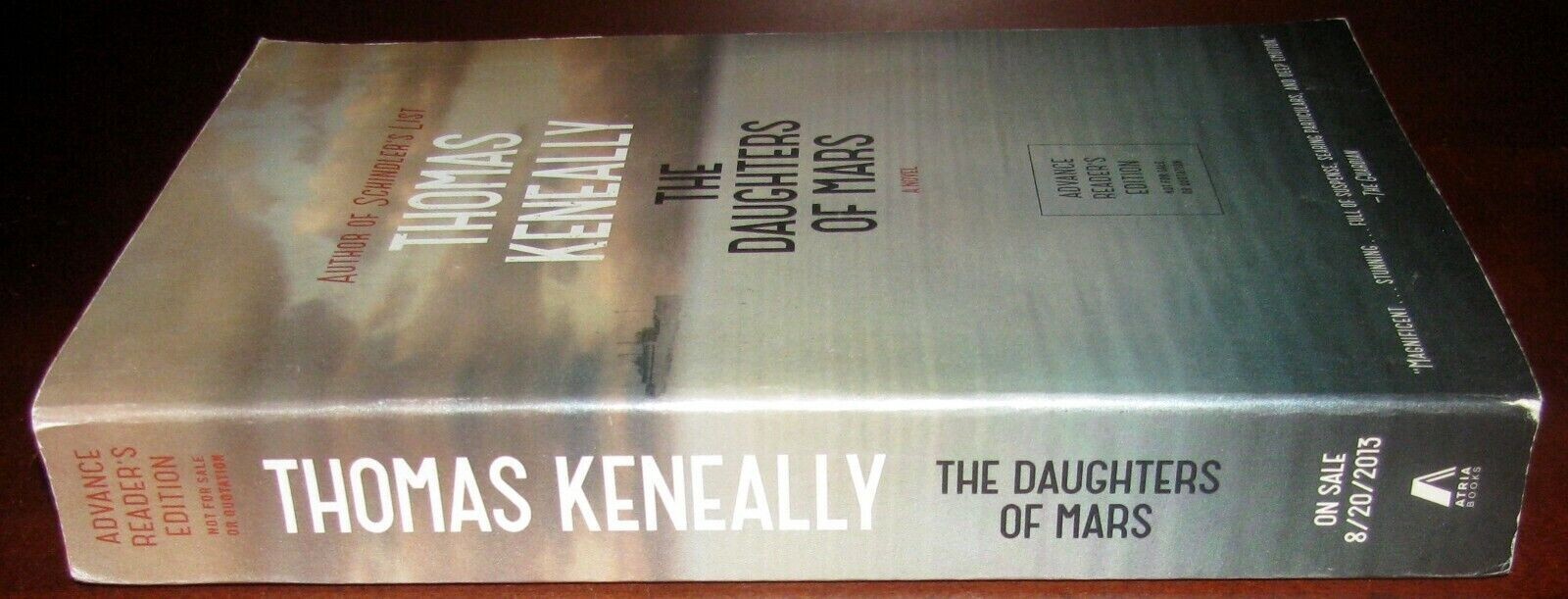 Daughters of Mars Thomas Keneally ARC Advance Reader Copy Atria Books 2013