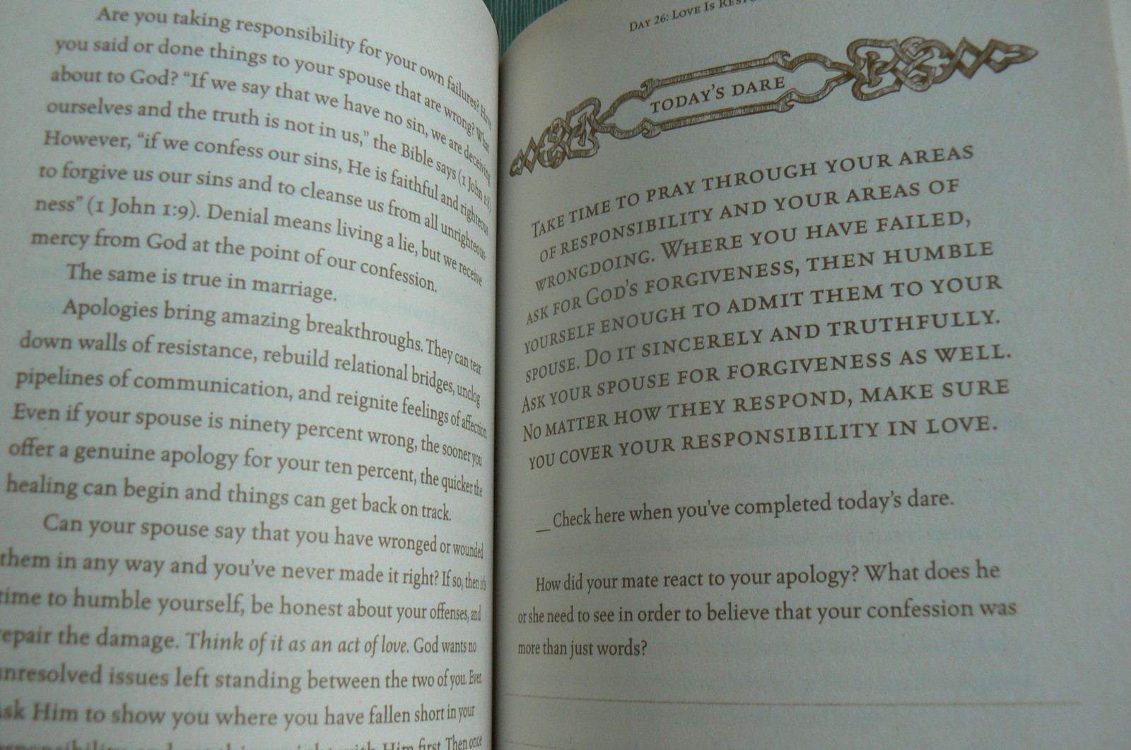 NEW The Love Dare study guide/workbook, Fireproof, Kendrick Stephen&Alex CLEAN