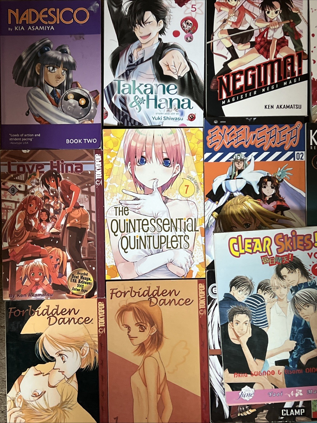 Manga Anime Graphic Collection Lot Of 21 Assorted Titles Volumes Akamatsu Yamada