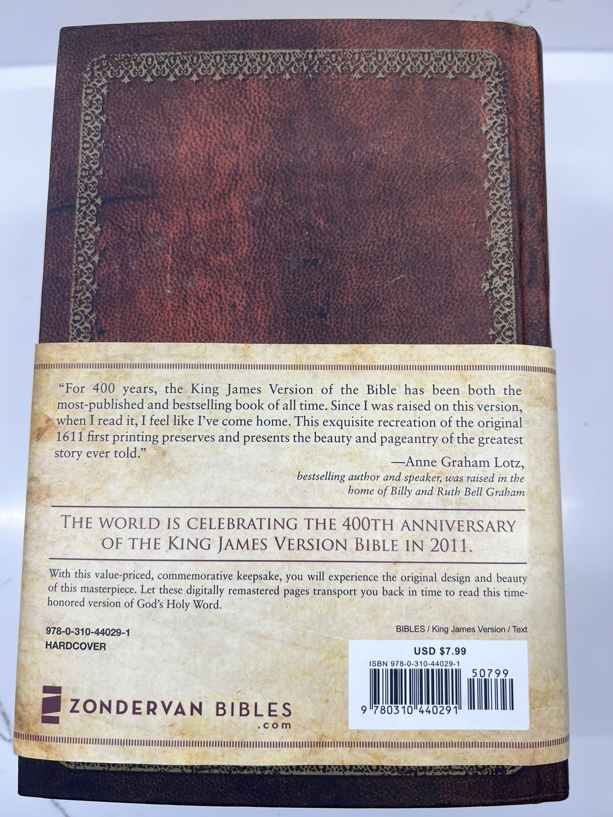 Holy Bible by Zondervan Bibles Staff (2011, Hardcover) 400th Anniversary Edition