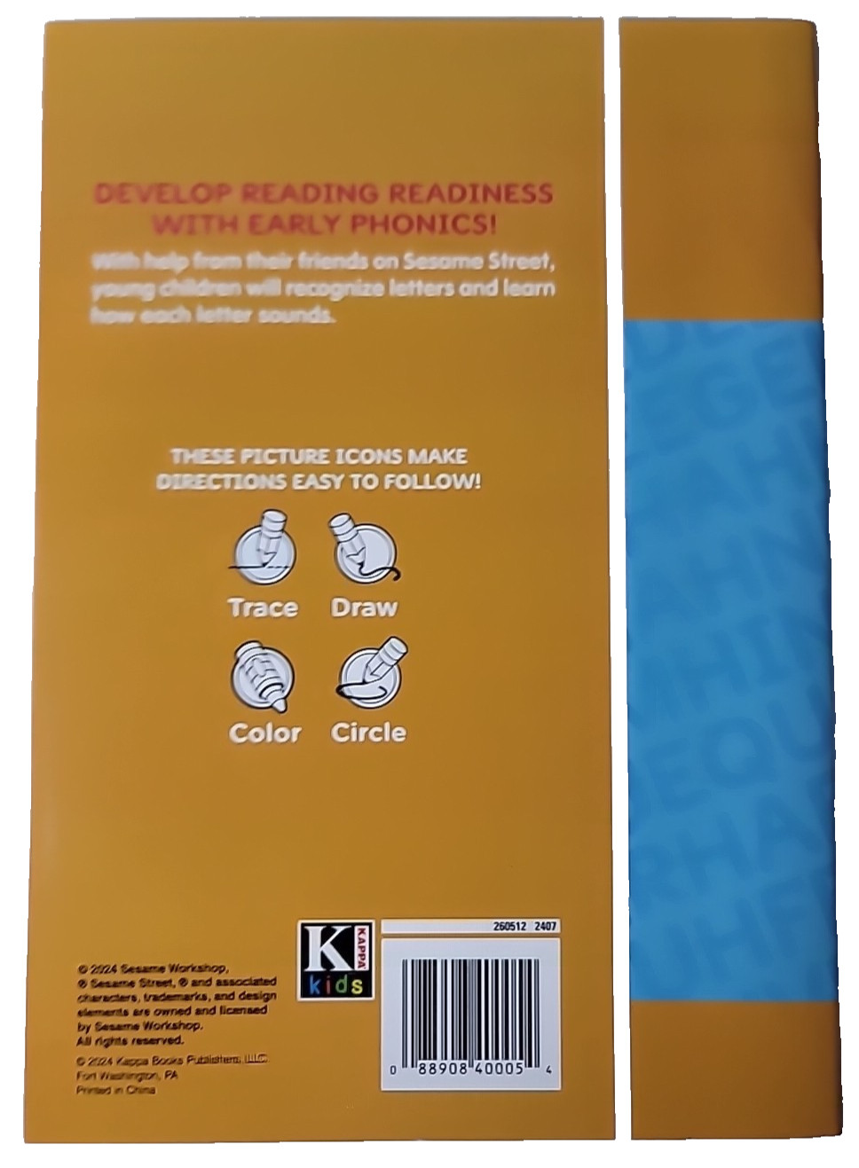 Sesame Street Activity Book Letter Sounds Workbook Educational New