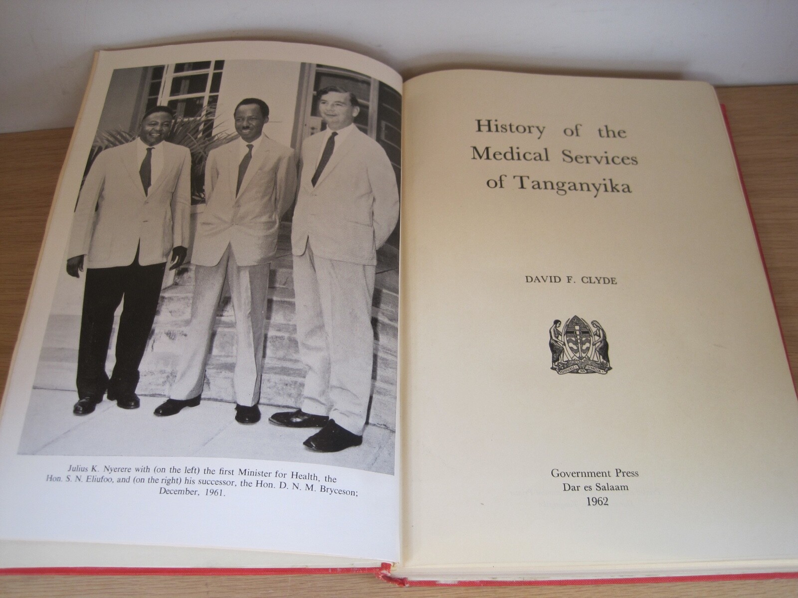 History of the Medical Services of Tanganyika