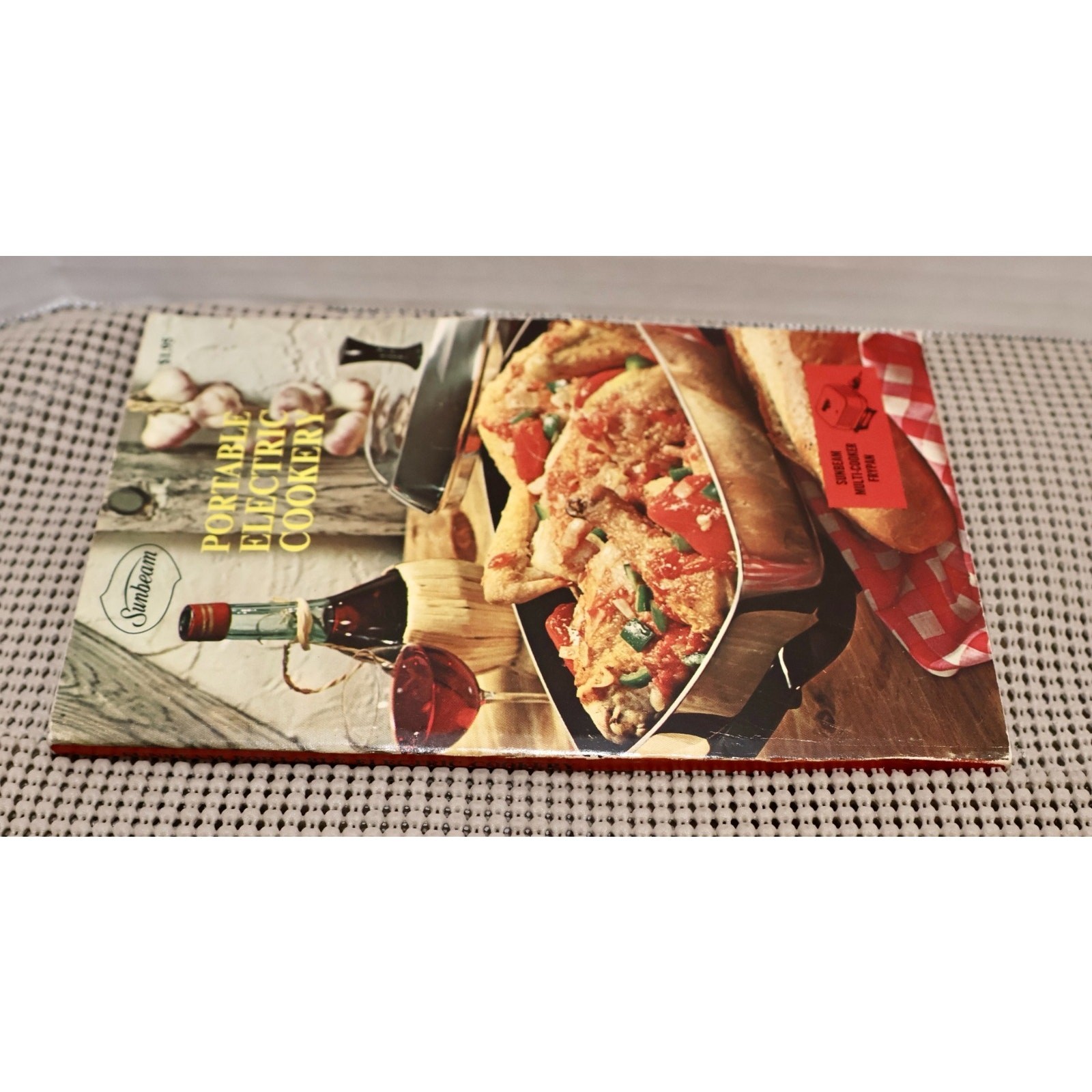 Vintage Sunbeam Portable Electric Cookery Cookbook Recipes 1970