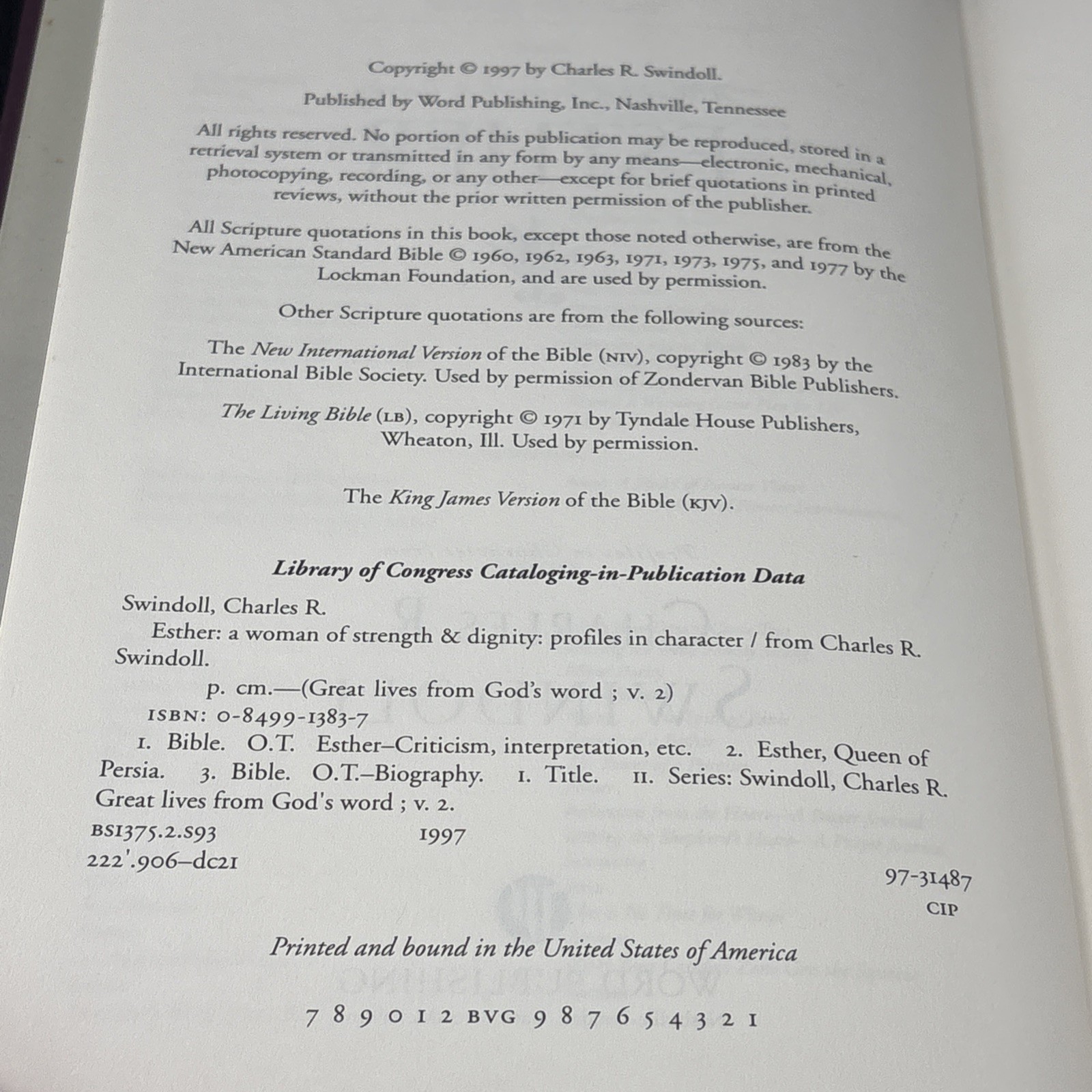 Charles R. Swindoll Great Lives from God’s Word Hardcover Volumes 1 – 4