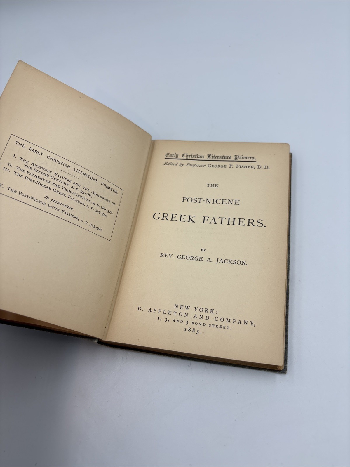 The Post-Nicene Greek Fathers 1883 By George Anson Jackson D. Appleton & Co.