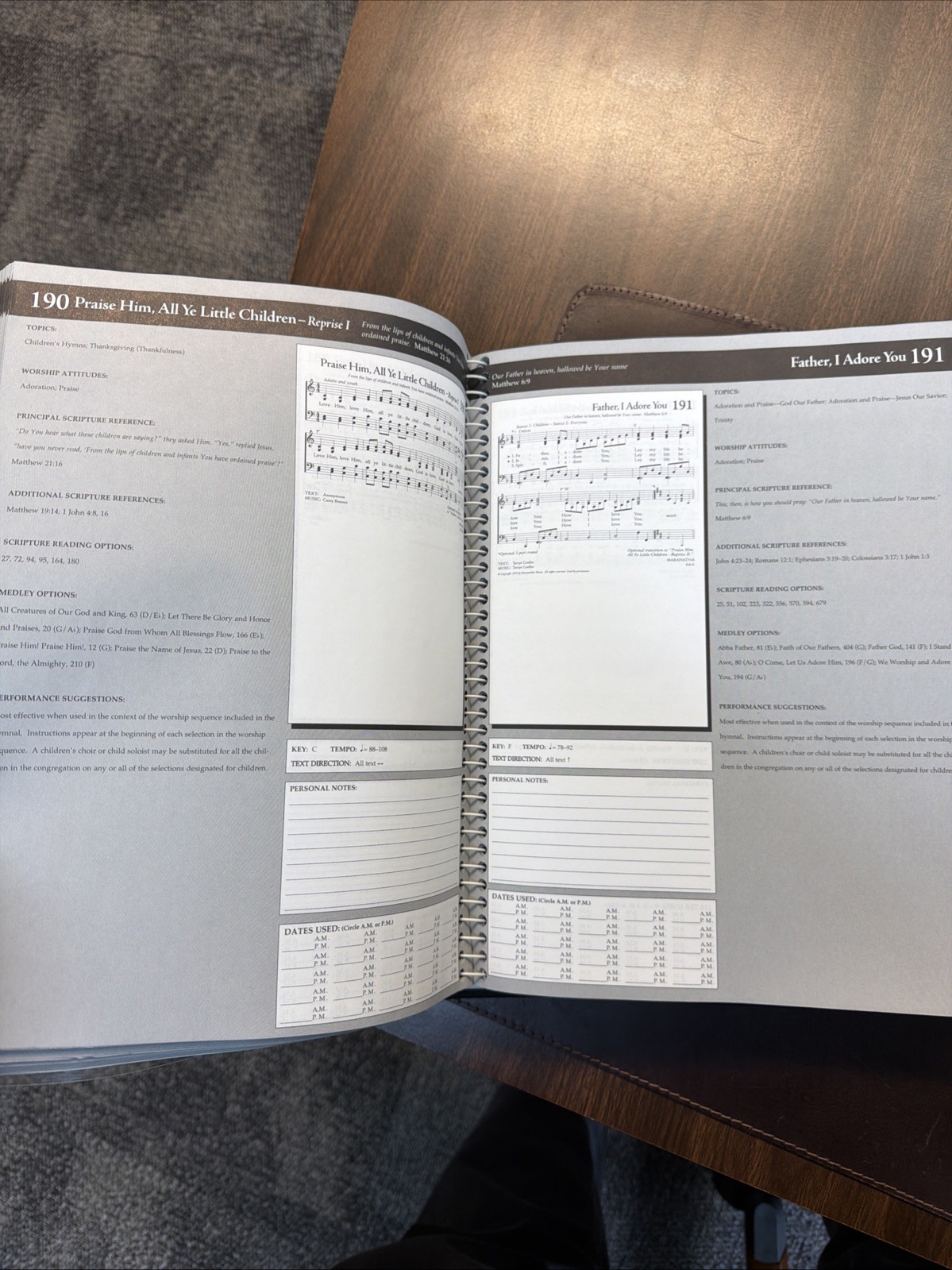 The Celebration Hymnal |Worship Planner Edition VTG 1998 Spiral-bound Hardcover