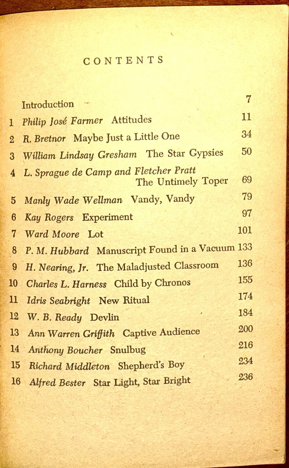 5 Vintage PBs: The Best From Fantasy & Science Fiction, Boucher (ed), 3, 4, 8-10