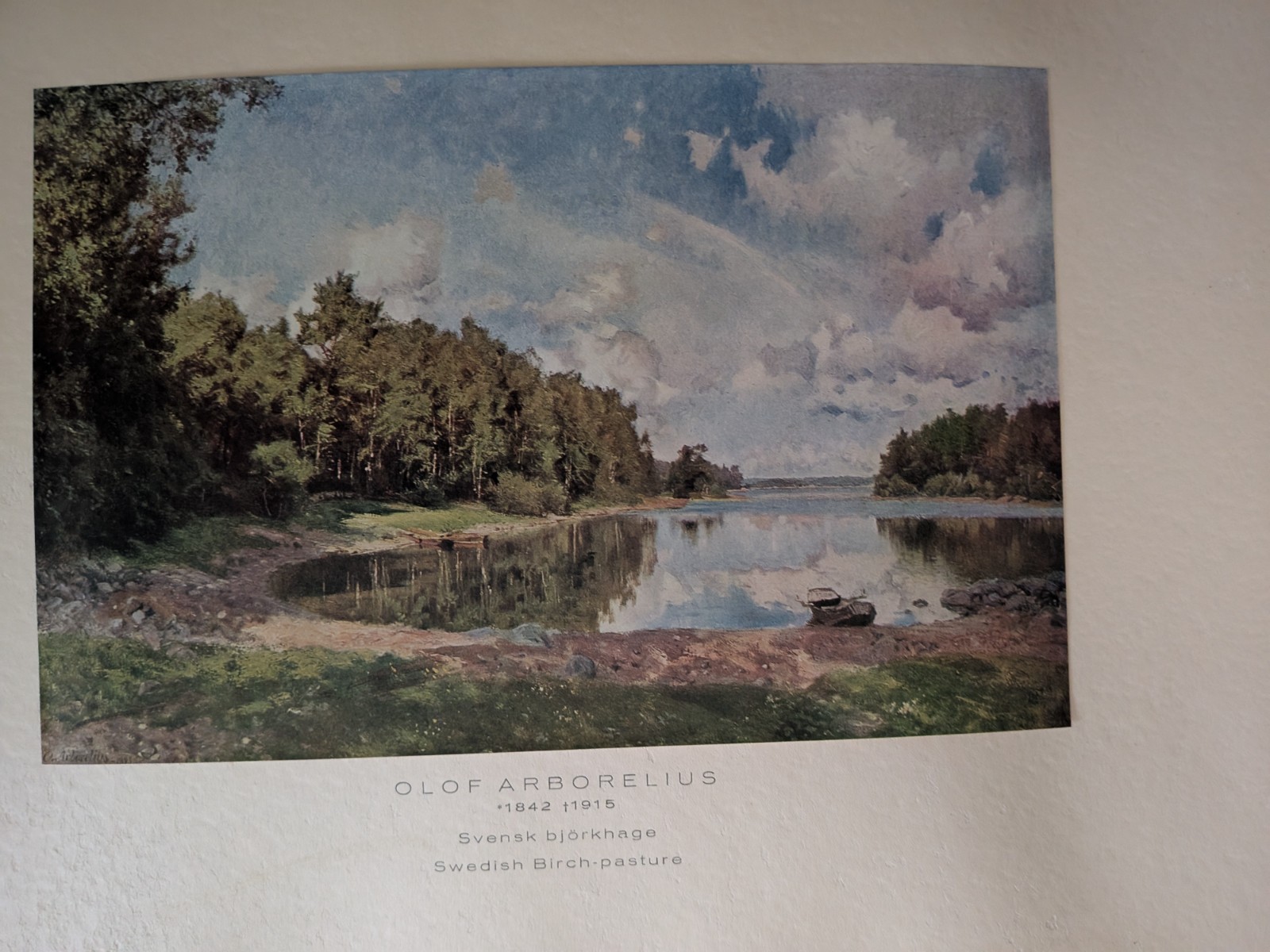 Beautiful SWEDEN : Collection of paintings of swedish landscapes by famous _Rare