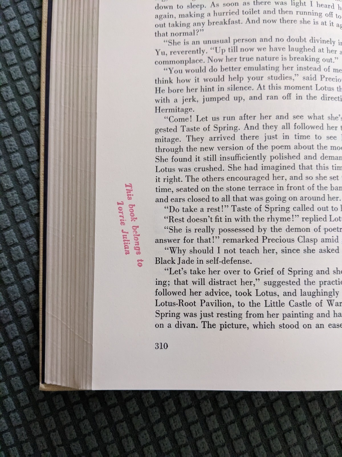 Pantheon Books The Dream of the Red Chamber Hardcover First Edition