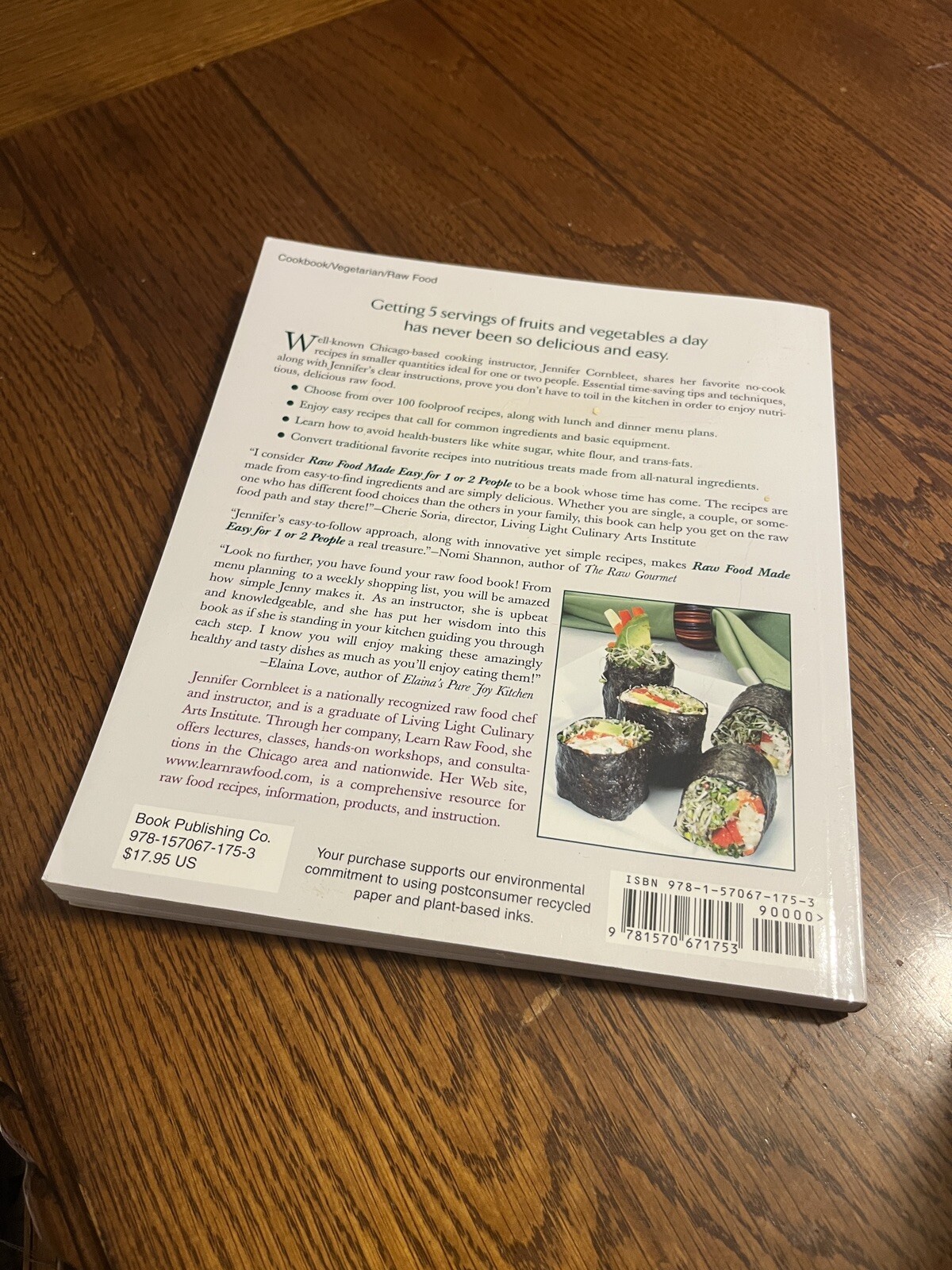 Raw Food Made Easy: For 1 or 2 People – Paperback By Jennifer Cornbleet Holistic