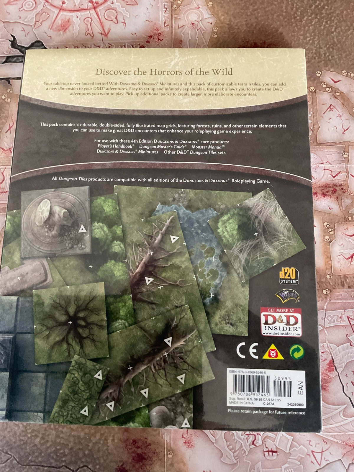 D&D rpg DU5 SINISTER WOODS Dungeon Tiles set Wizards of the Coast SEALED NEW