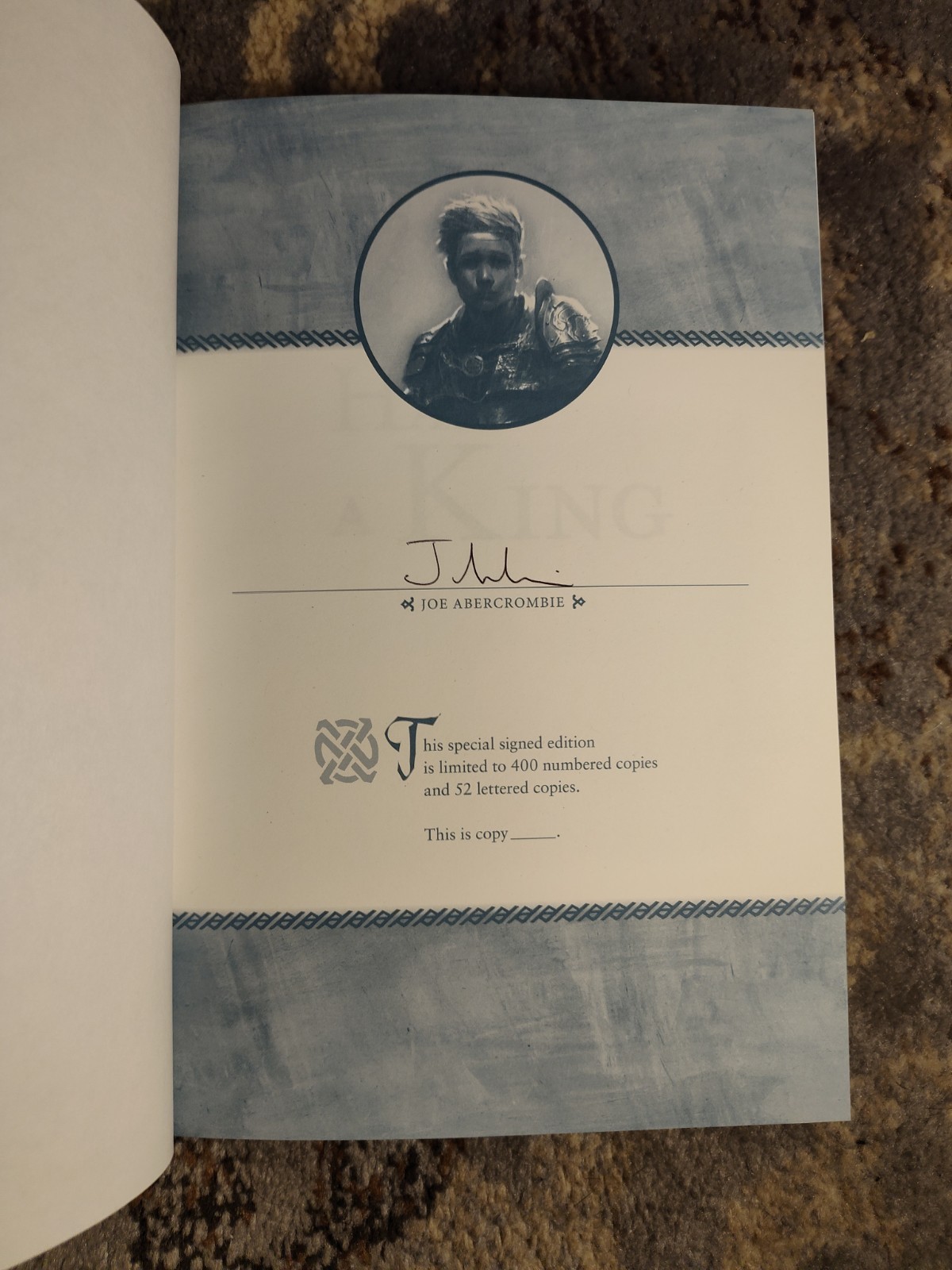 READ DESCRIPTION SIGNED Half a King by Joe Abercrombie – Subterranean Press