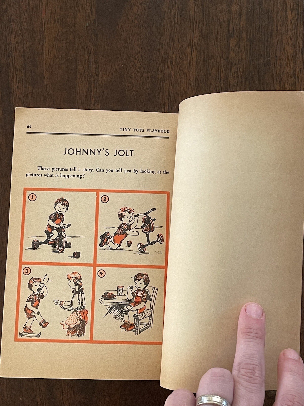 Tiny Tots Age 4 to 8 Playbook Keep Busy Book 1953 Kids Activities Nice Condition