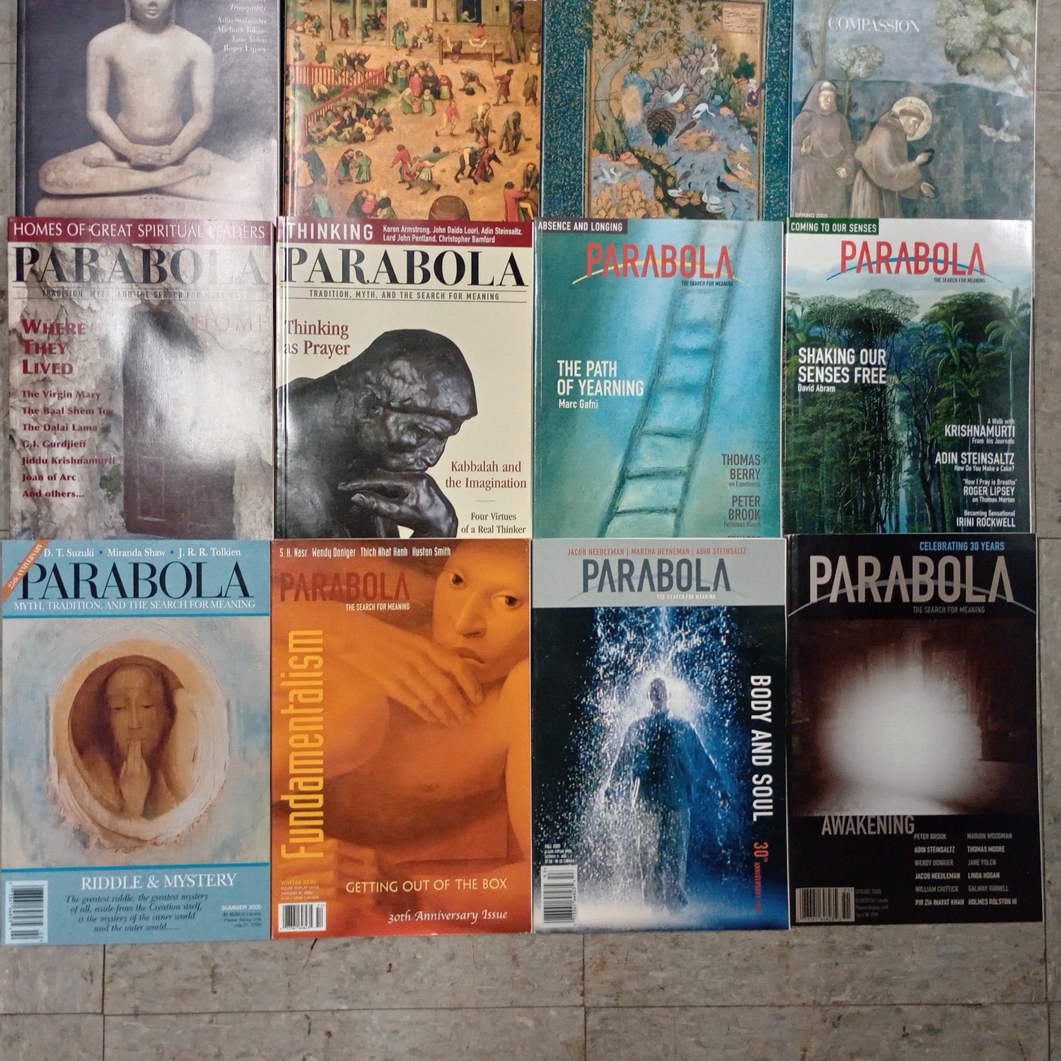PARABOLA MAGAZINE – YOU CHOOSE THE ISSUE: Various issues 1995-2018 – G to VG+