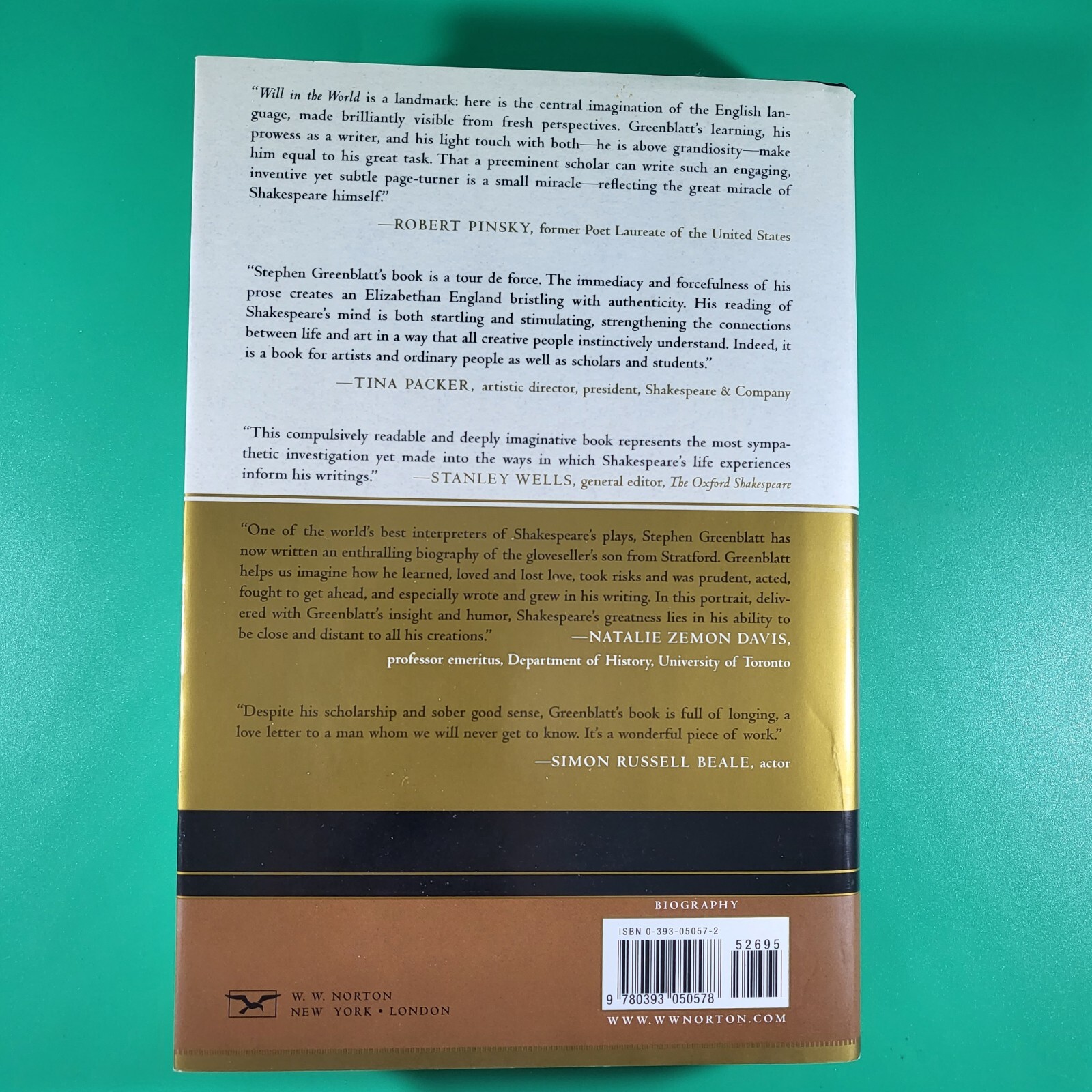 Will in the World : How Shakespeare Became Shakespeare By Greenblatt Signed