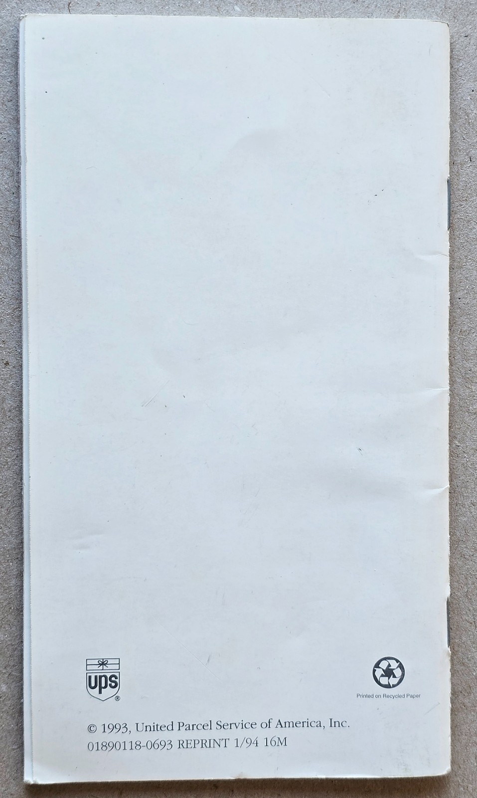 UPS United Parcel Service 1993 Rev. Employment & Promotion Guide 36 Pages Ex.