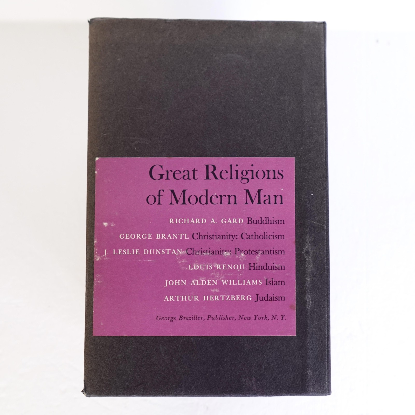 Vintage Great Religions Of Modern Man Boxed Set 6 Books 1961 George Braziller HC