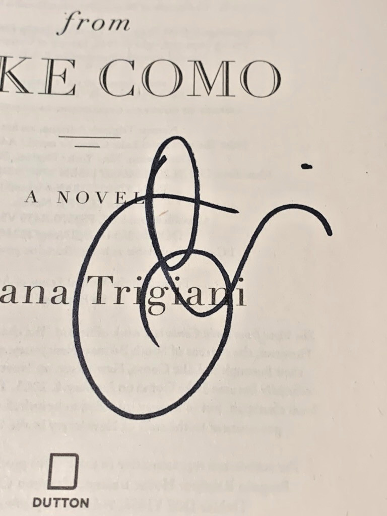 The View From Lake Como by Adriana Trigiani SIGNED 1st/1st HC DJ 2025 Romance