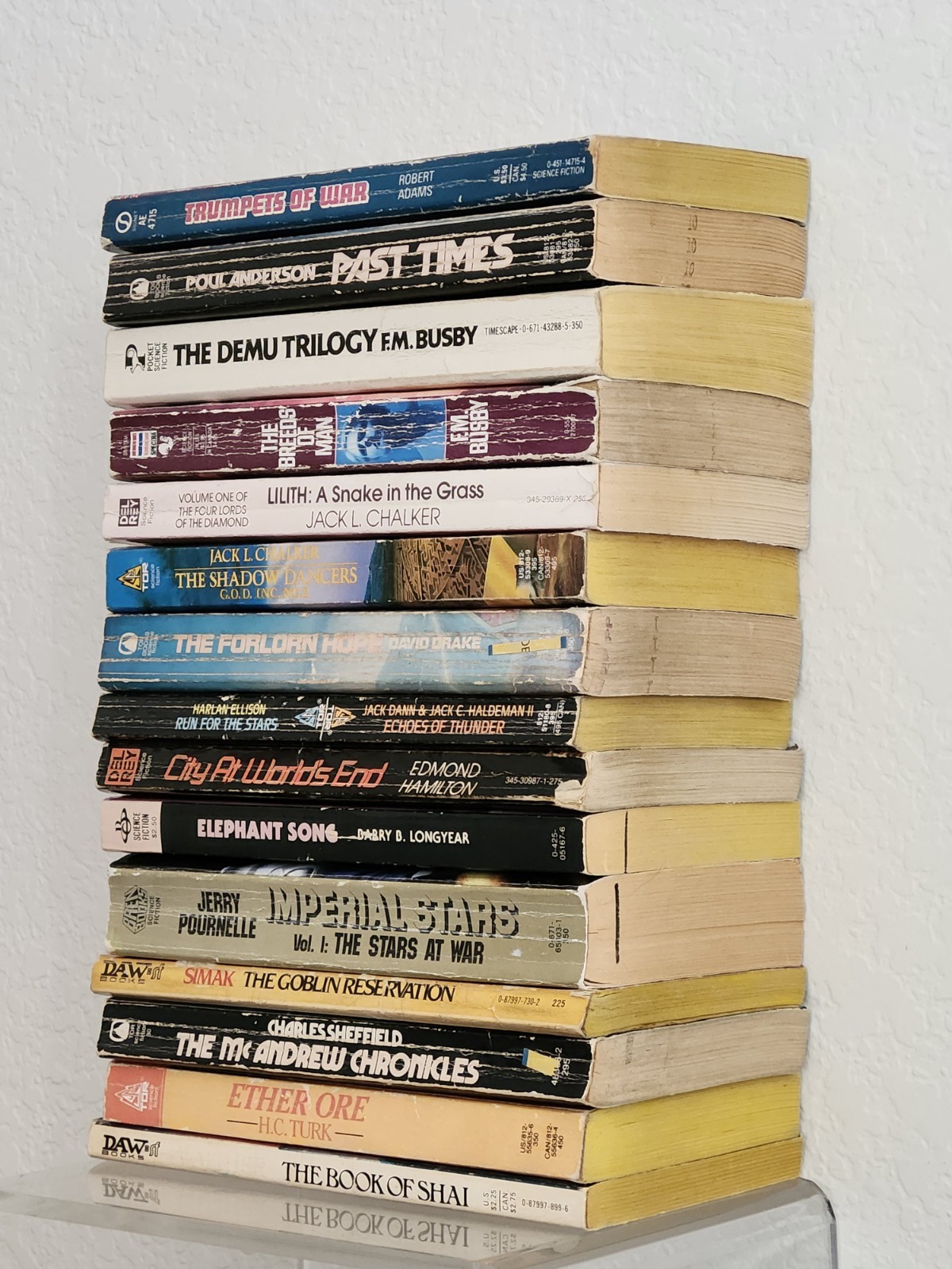 Vintage Sci Fi Fantasy Paperback Books 1980’s Science Fiction Book Lot x 15