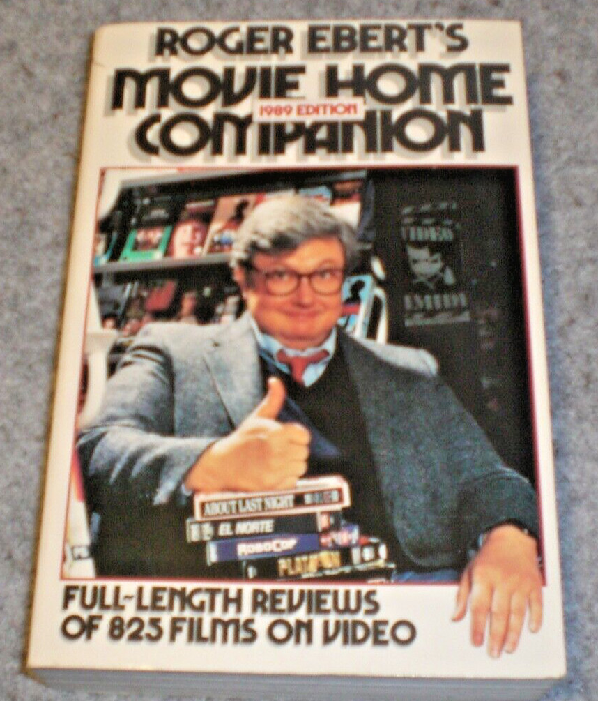 Roger Ebert’s 1989 Edition „Movie Home Companion“, 825 film reviews, 832 pages.