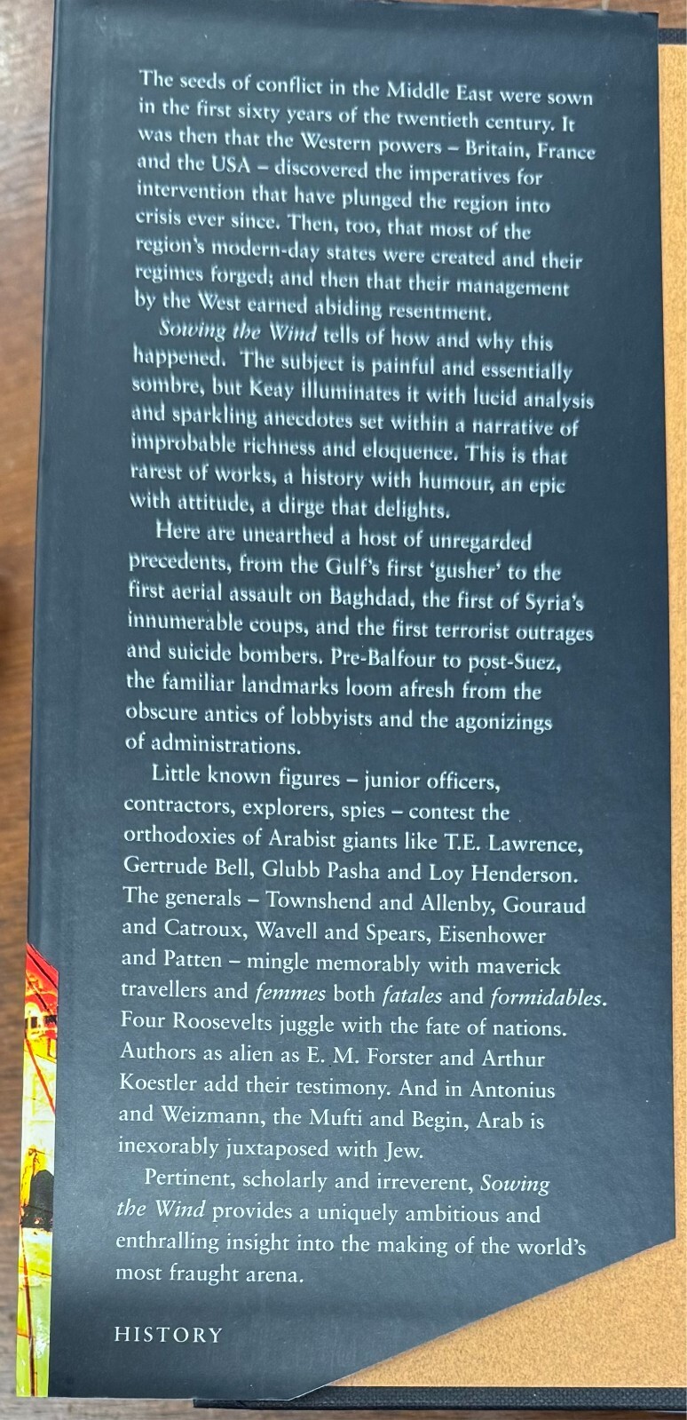 Sowing The Wind The Seeds of Conflict in the Middle East by John Keay 2003