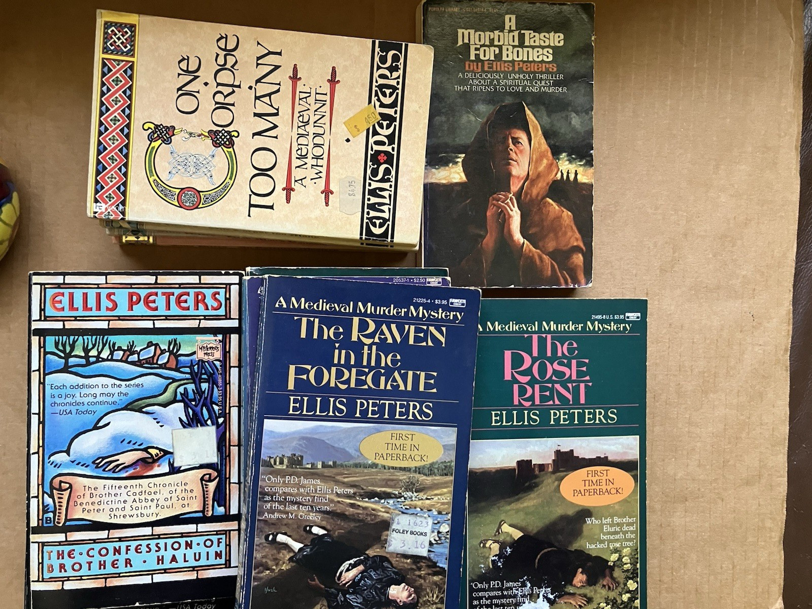 Ellis Peters Lot of 20 BROTHER CADFAEL Medieval Murder Suspense Paperbacks