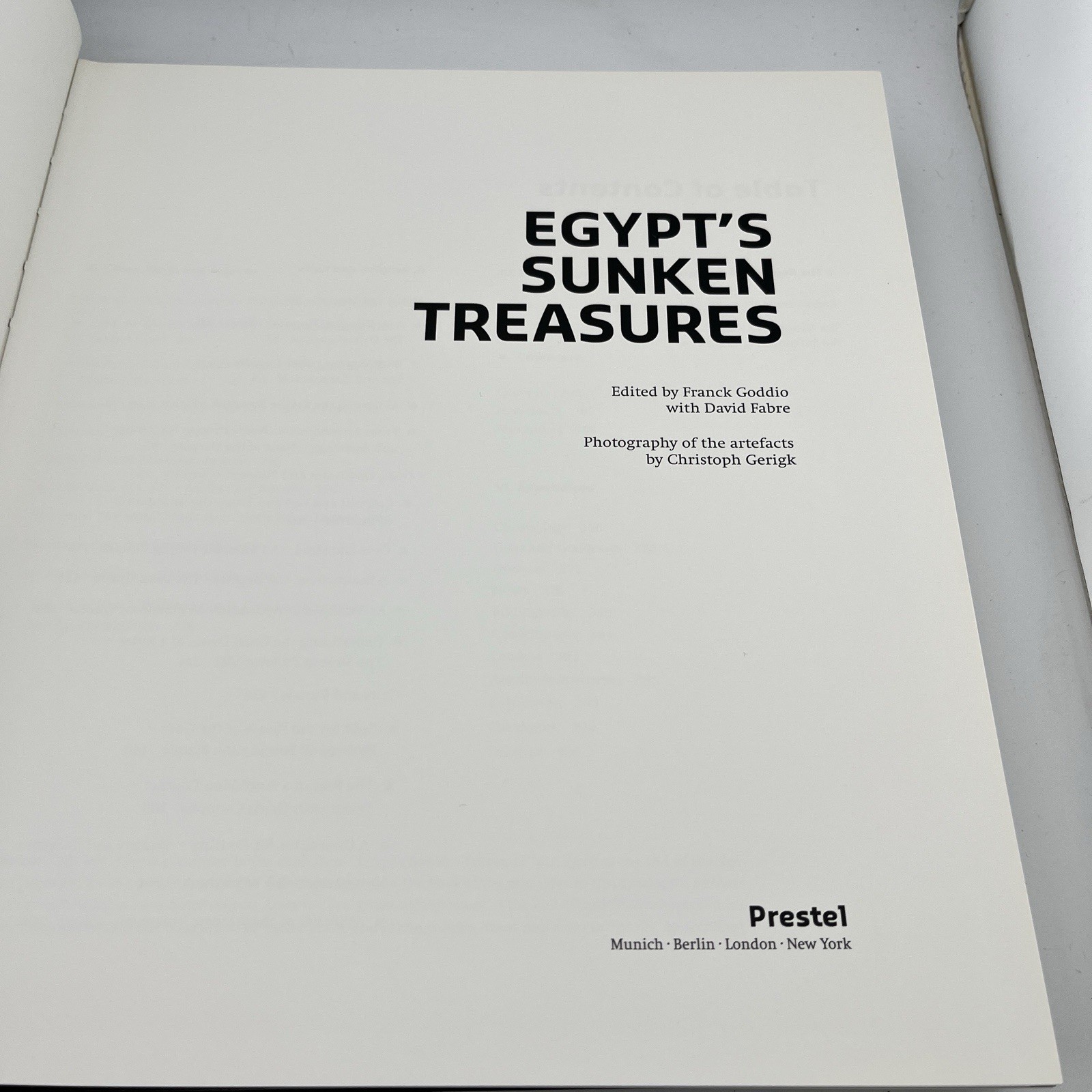 Egypt’s Sunken Treasures by Franck Goddio and Christoph Gerigk (2008, Hardcover)