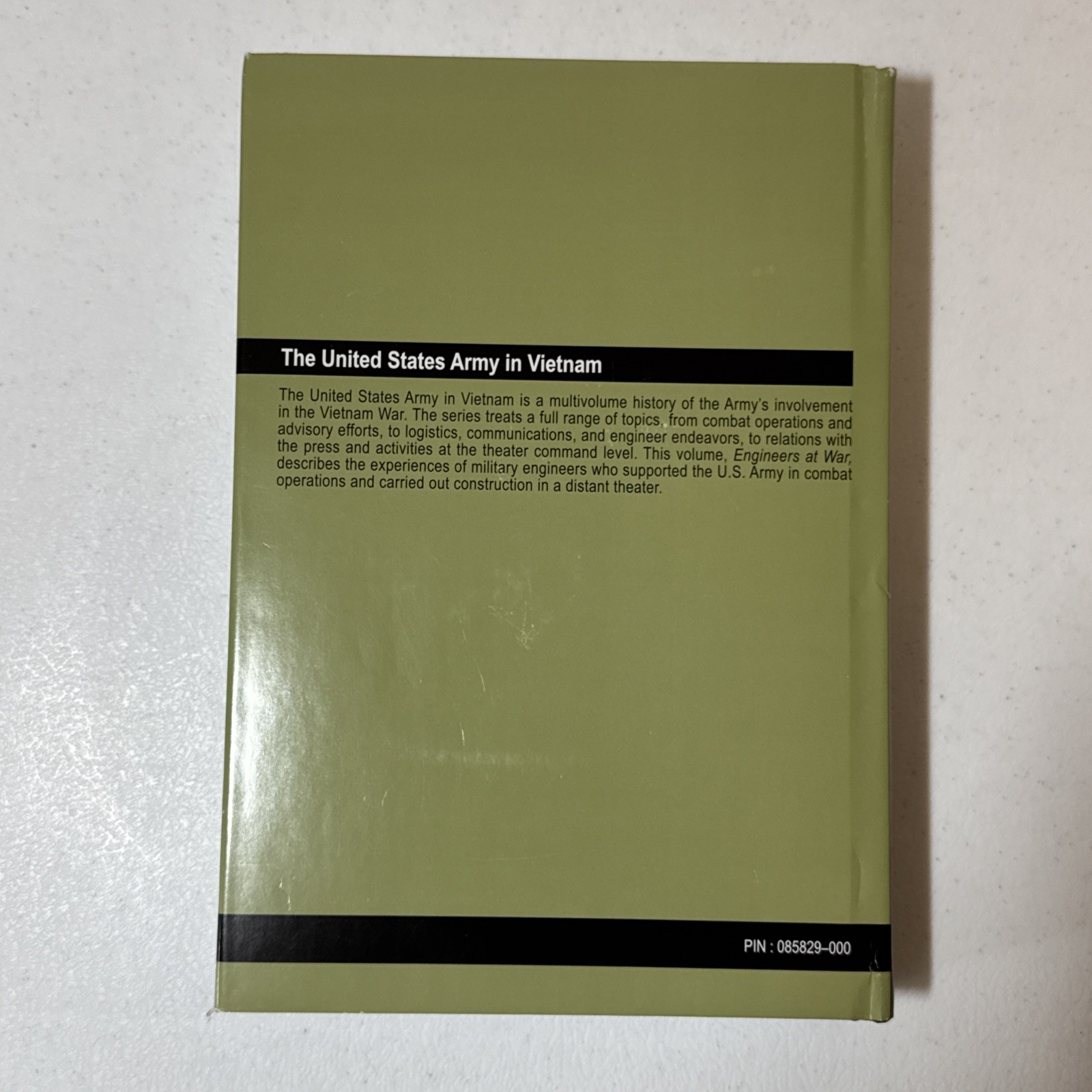 ENGINEERS AT WAR (UNITED STATES ARMY IN VIETNAM SERIES) By Adrian G. Traas