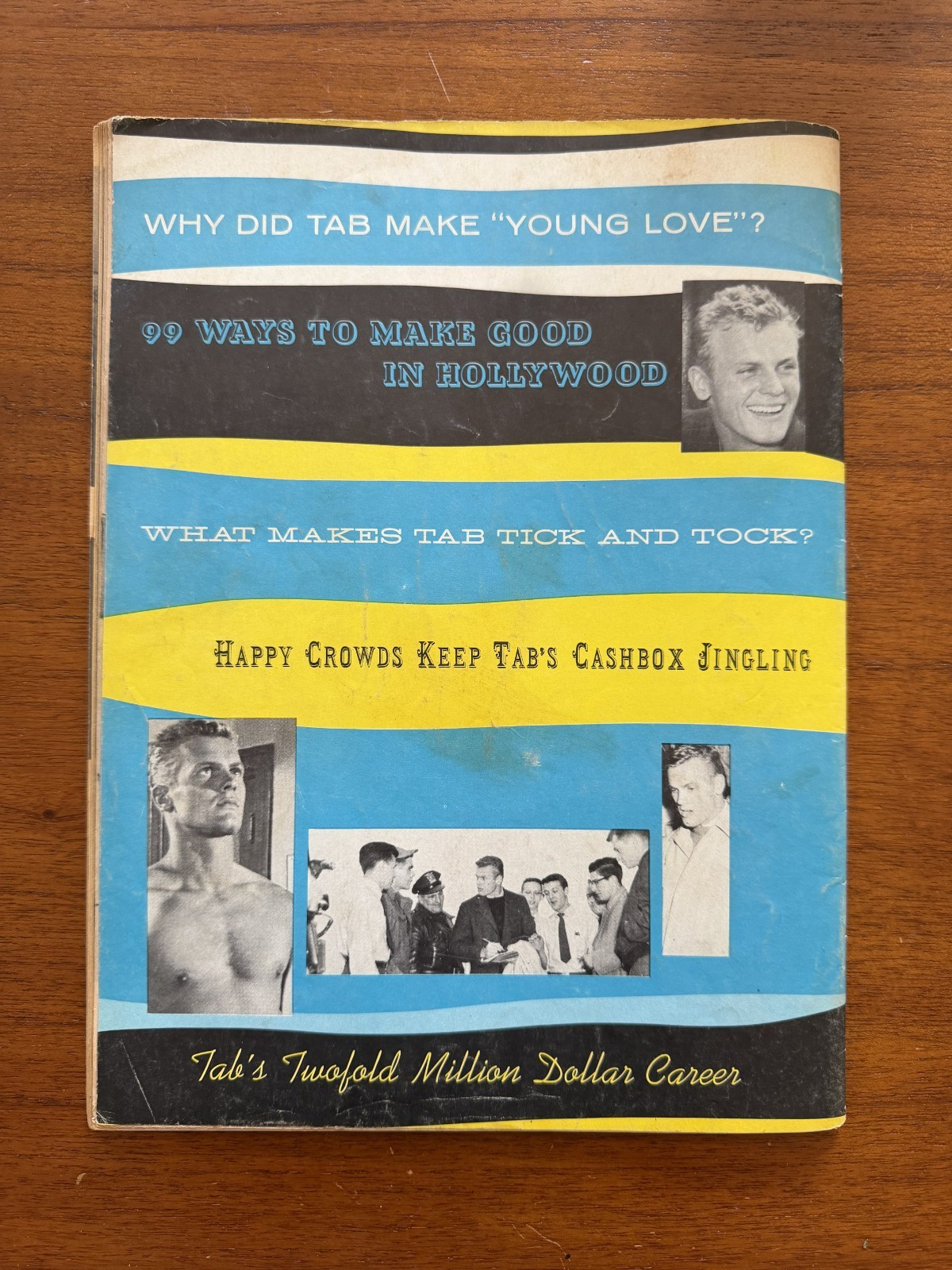 TAB HUNTER 1957 Biography Natalie Wood Photo Magazine Vintage Movie TV Stars